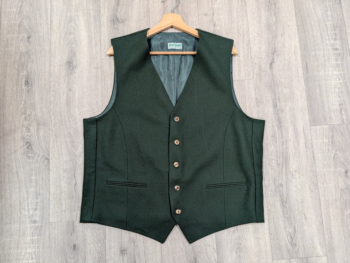 Karl Jager green waistcoat