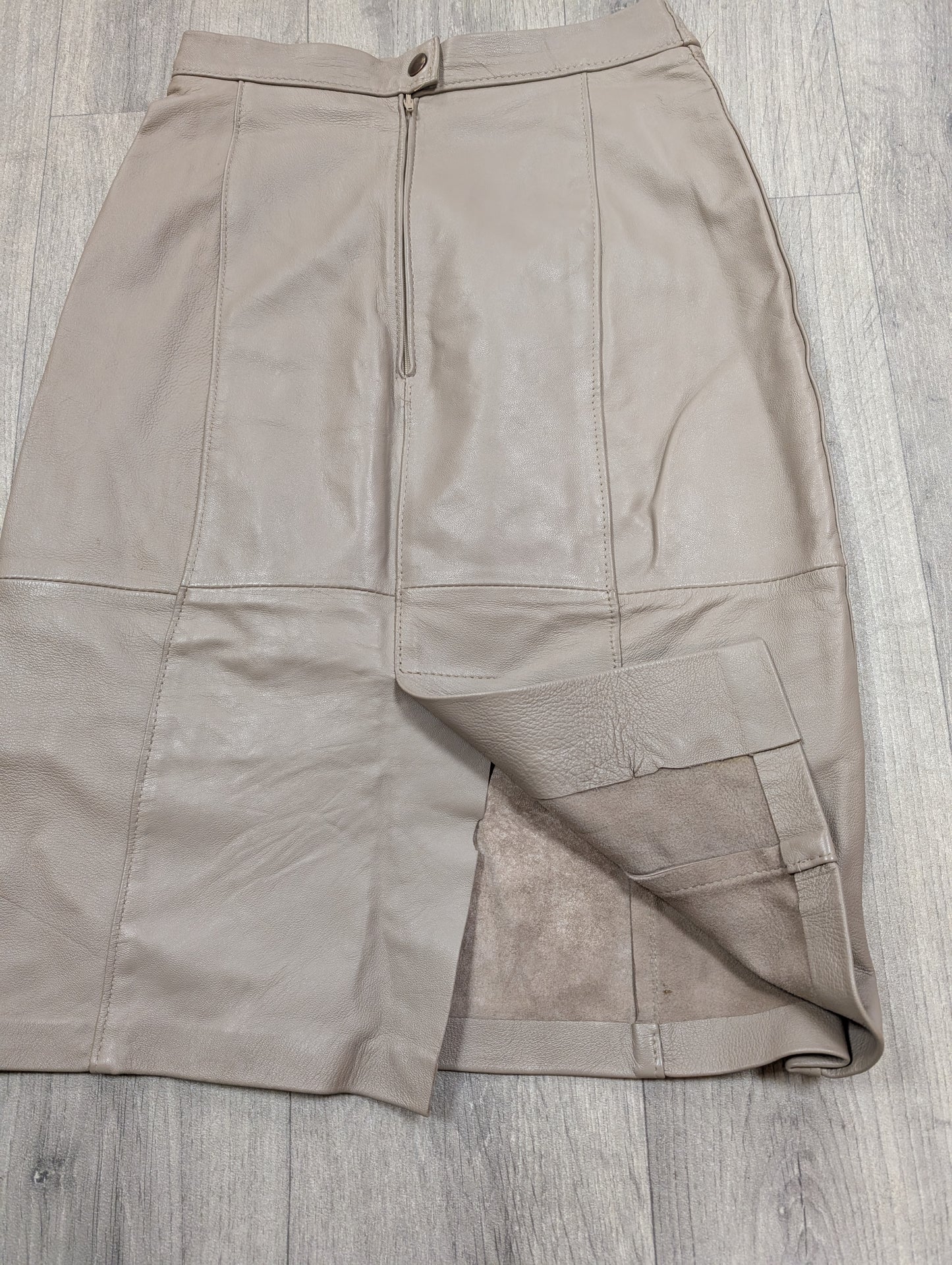 1980s leather skirt - 25" Waist