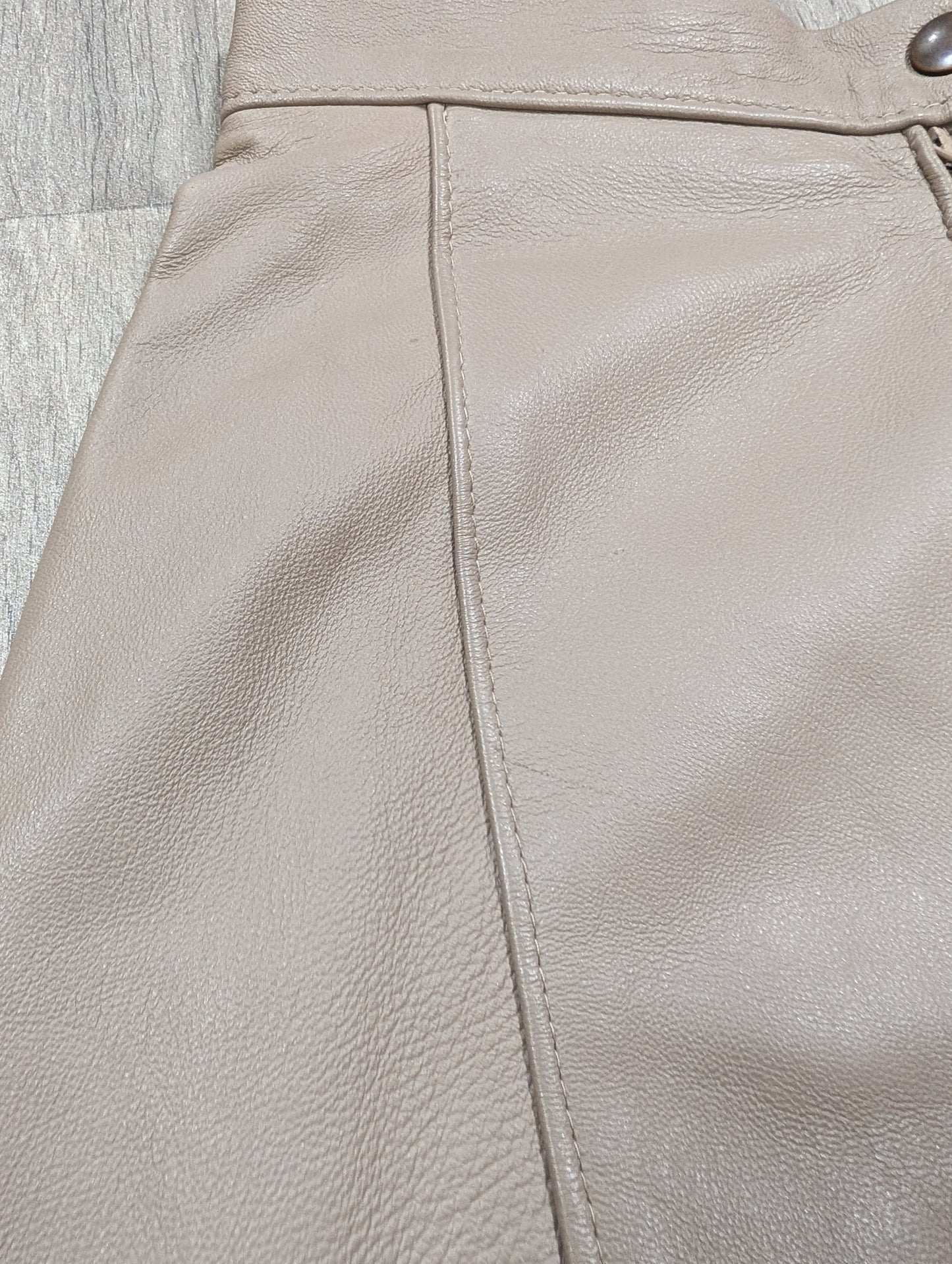 1980s leather skirt - 25" Waist