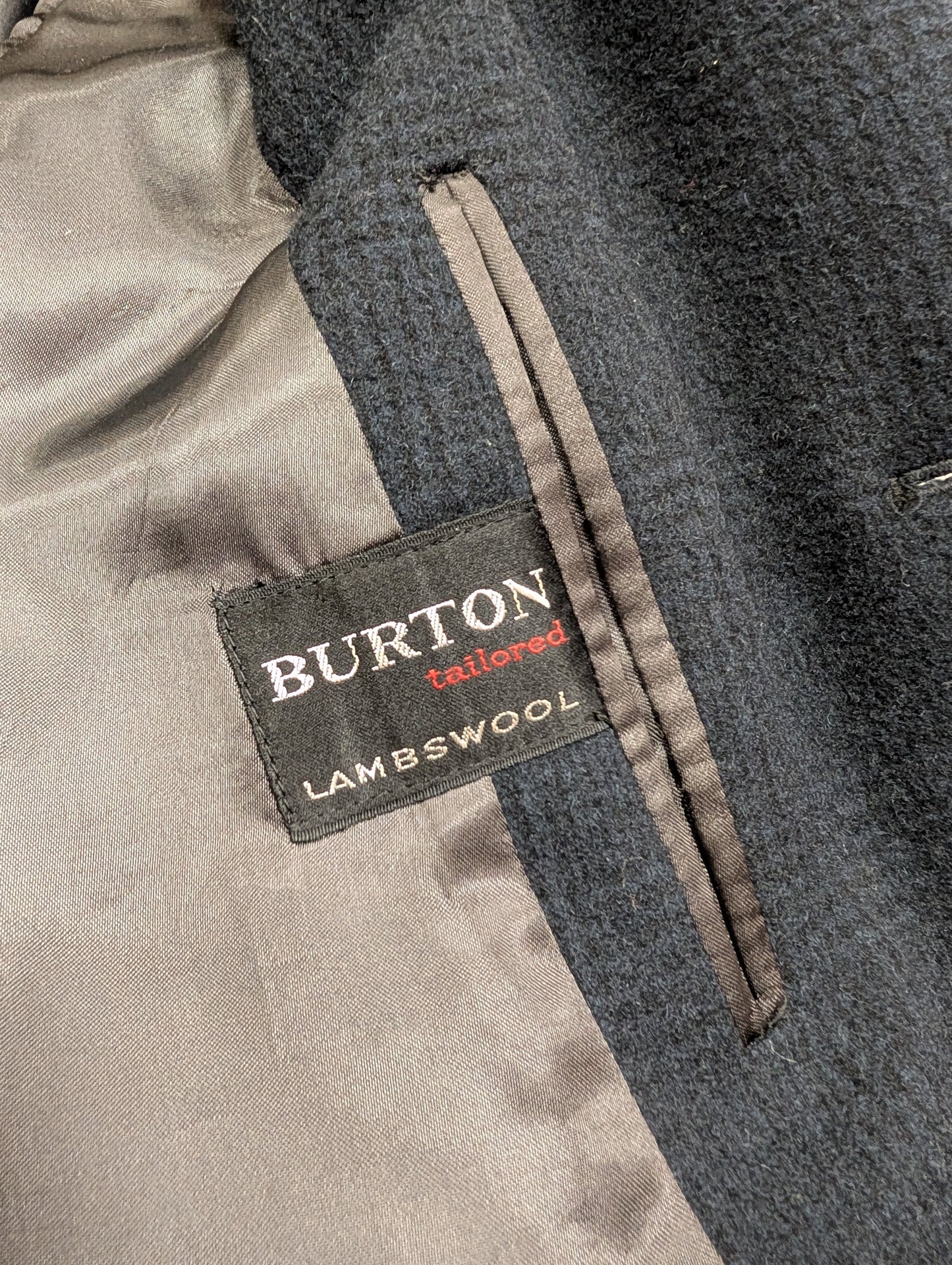 Burton lambswool overcoat