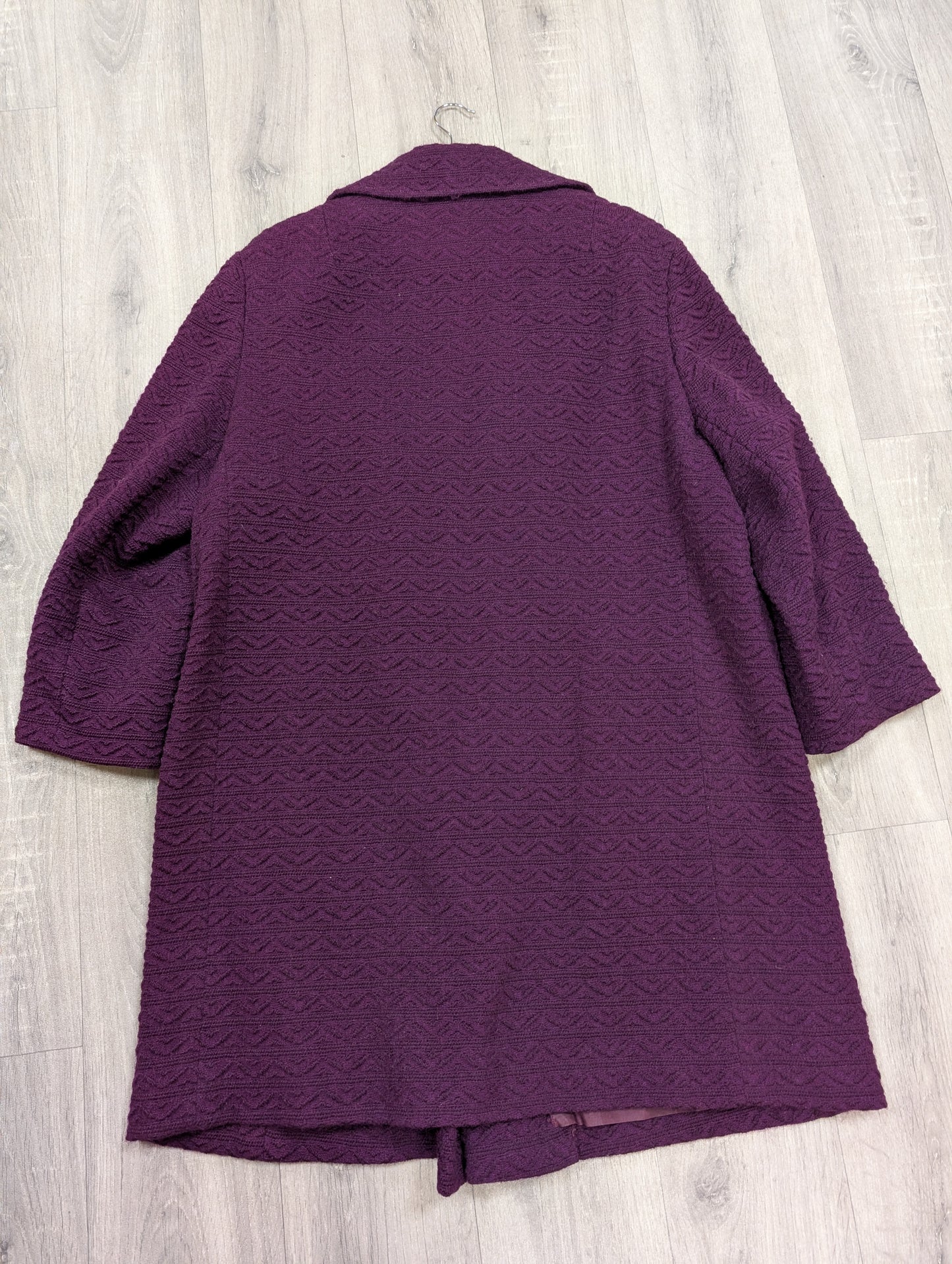 1960s purple wool coat - L/XL