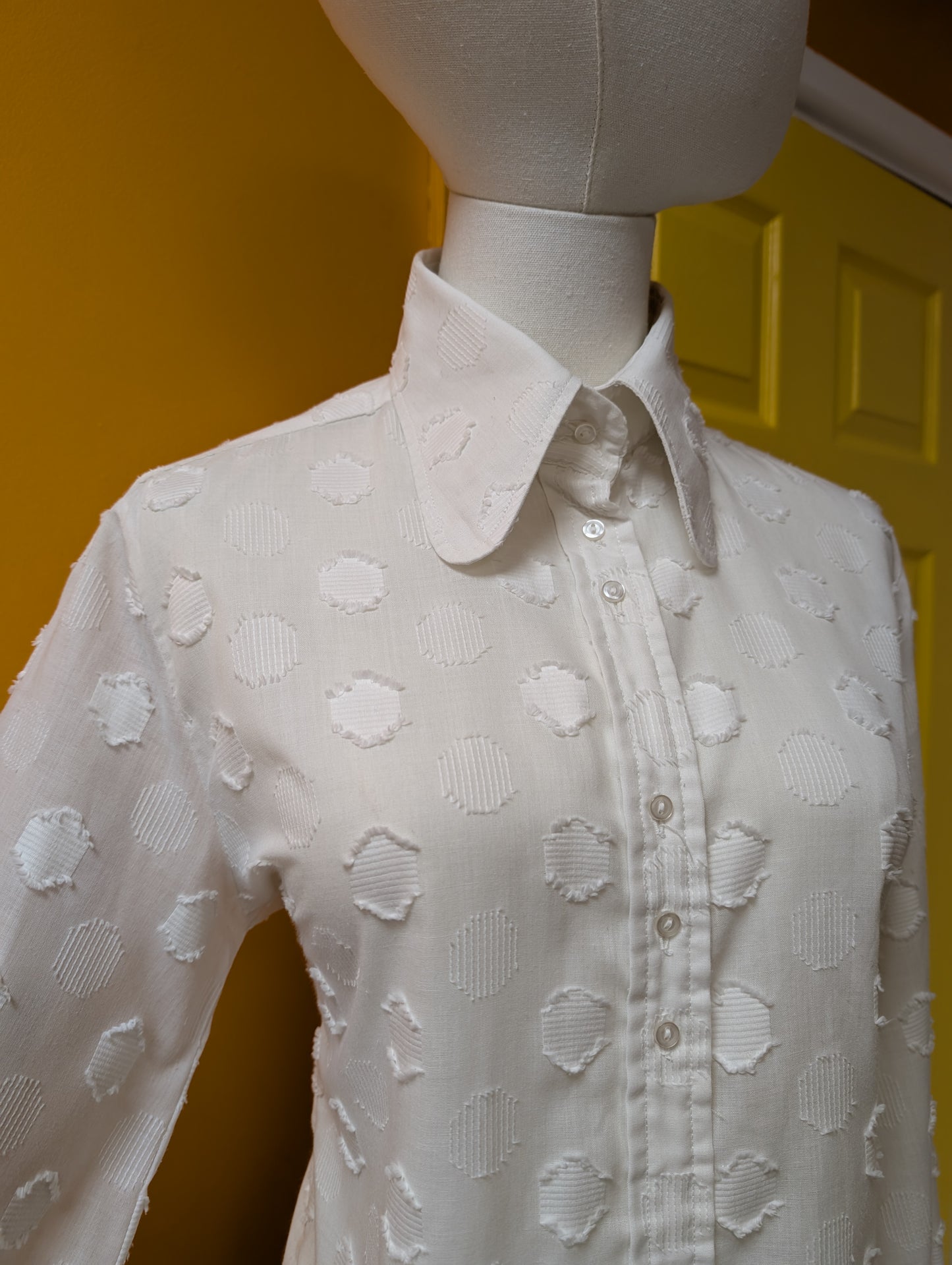 60s/70s Ben Sherman white shirt - M