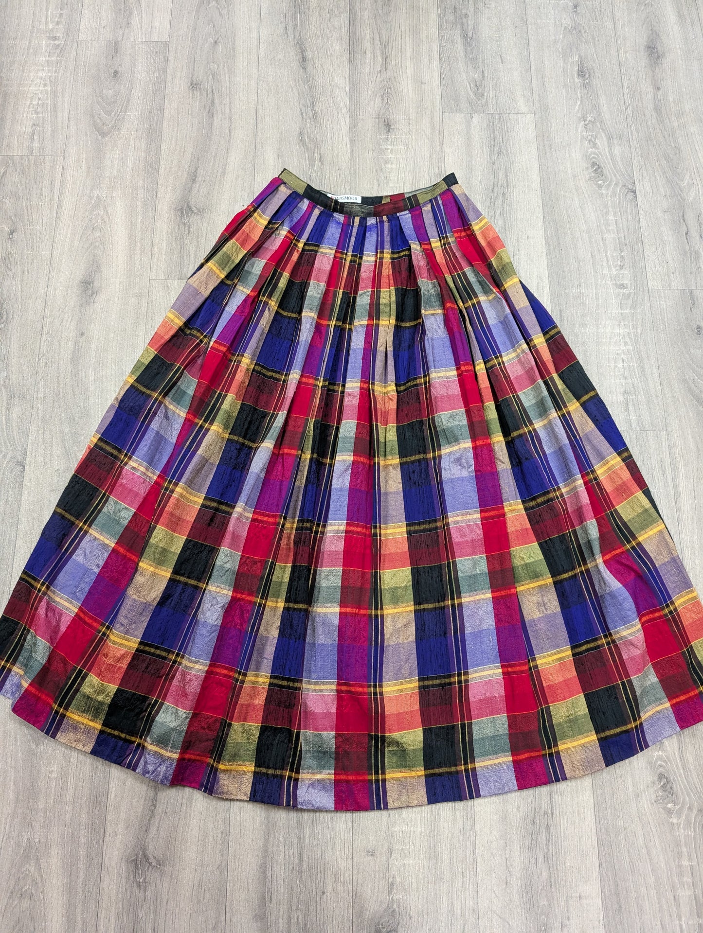 1980s Windsmoor silk skirt - 25.5" waist