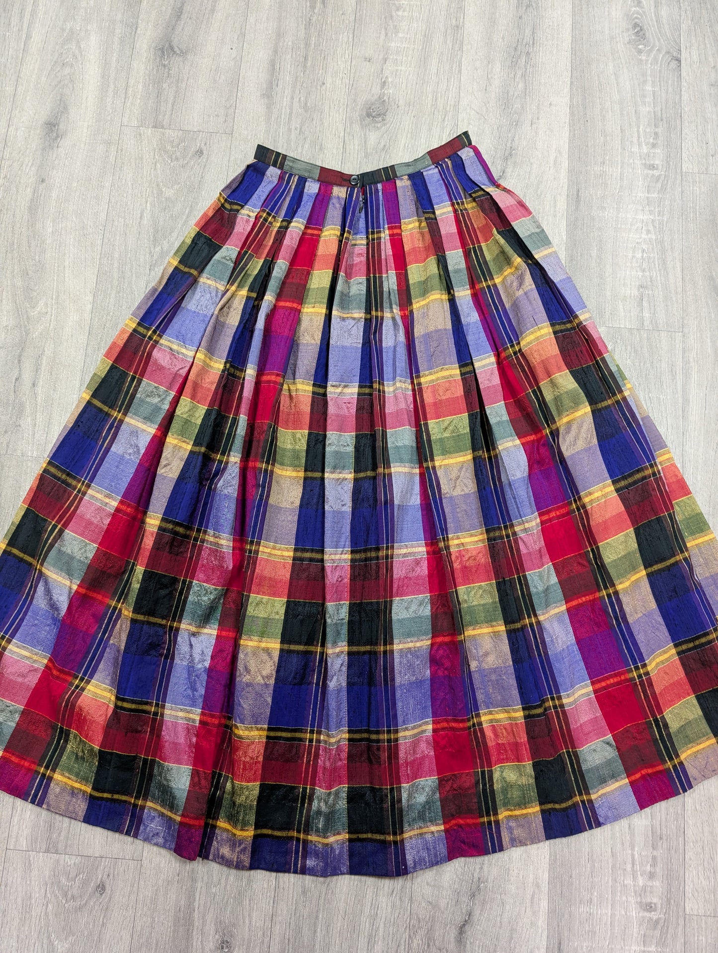 1980s Windsmoor silk skirt - 25.5" waist