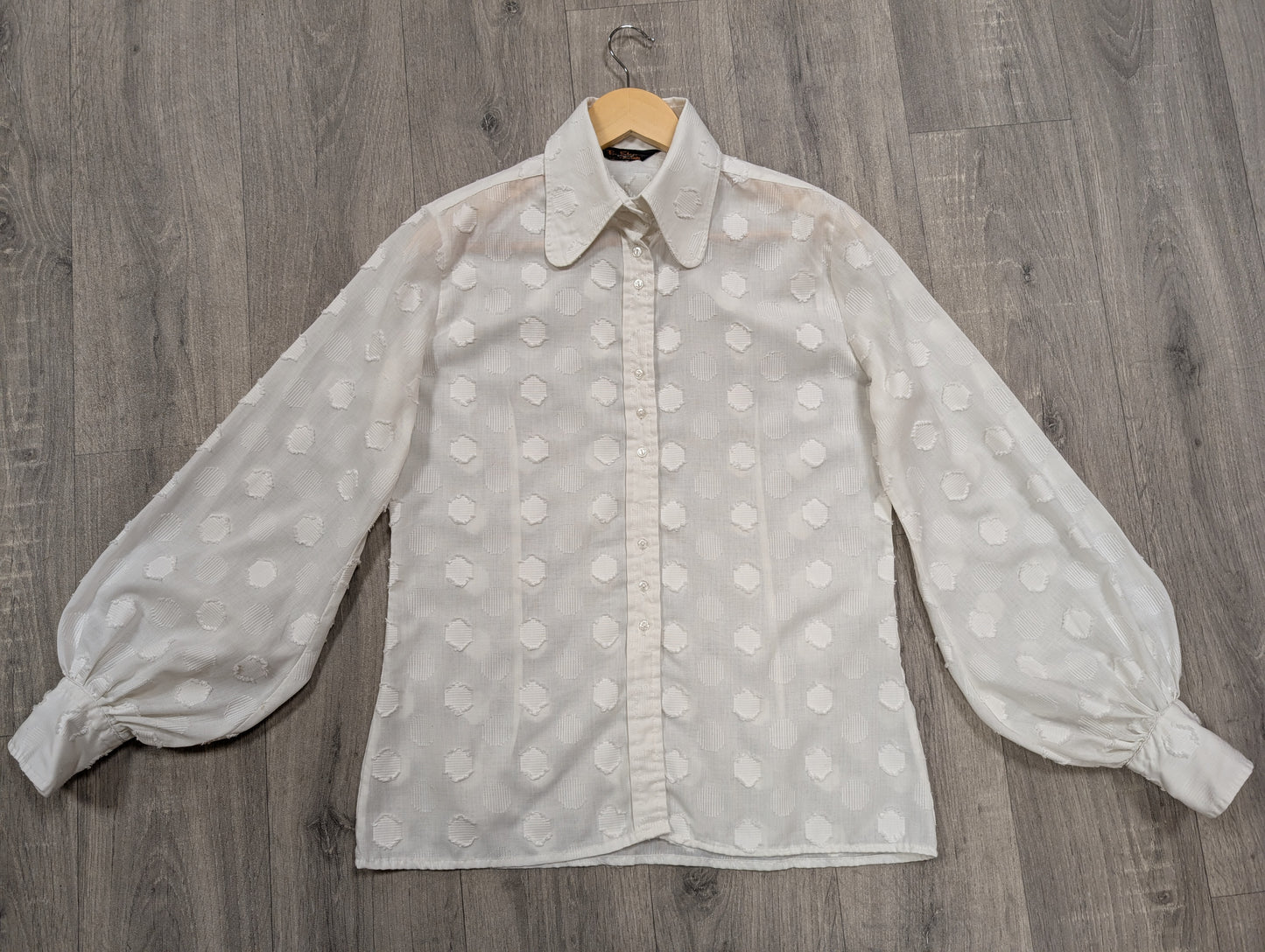 60s/70s Ben Sherman white shirt - M