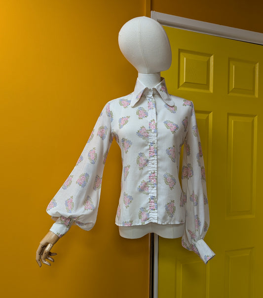 60s/70s Ben Sherman floral shirt - XS