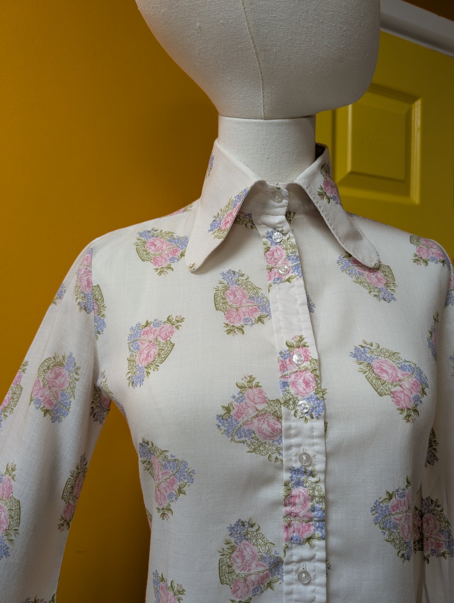 60s/70s Ben Sherman floral shirt - XS