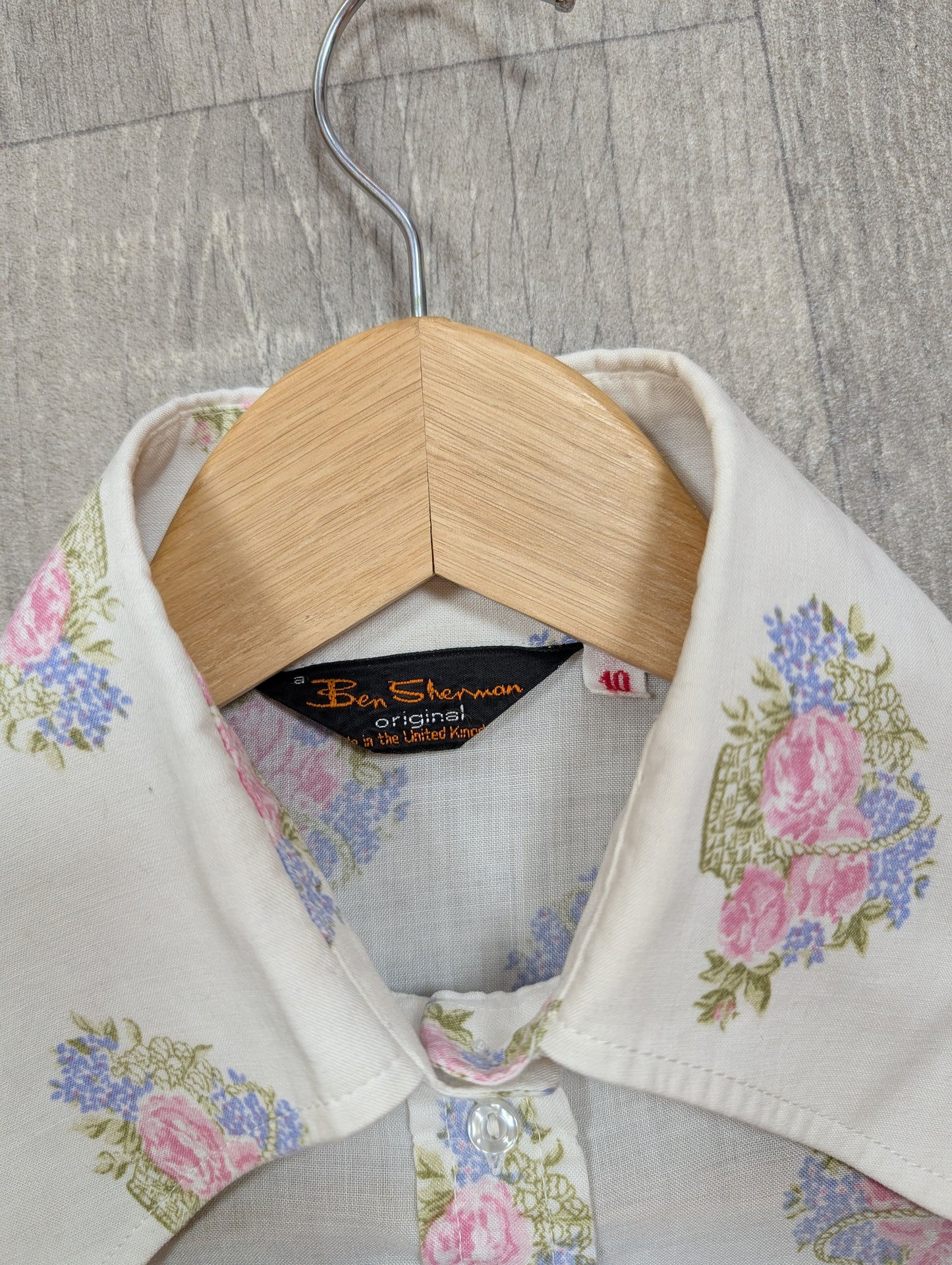 60s/70s Ben Sherman floral shirt - XS