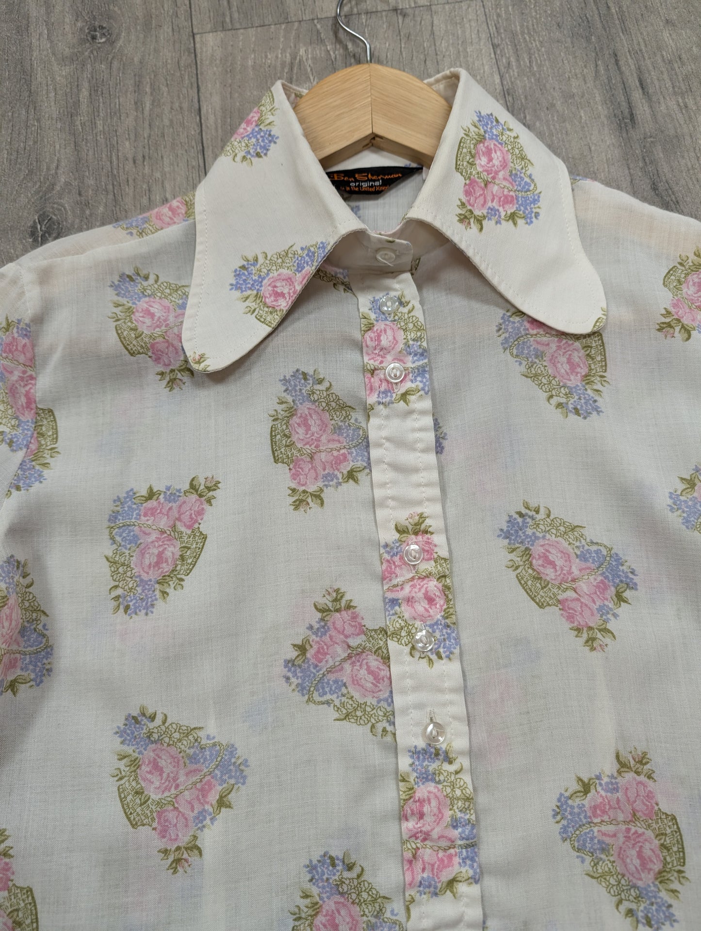 60s/70s Ben Sherman floral shirt - XS