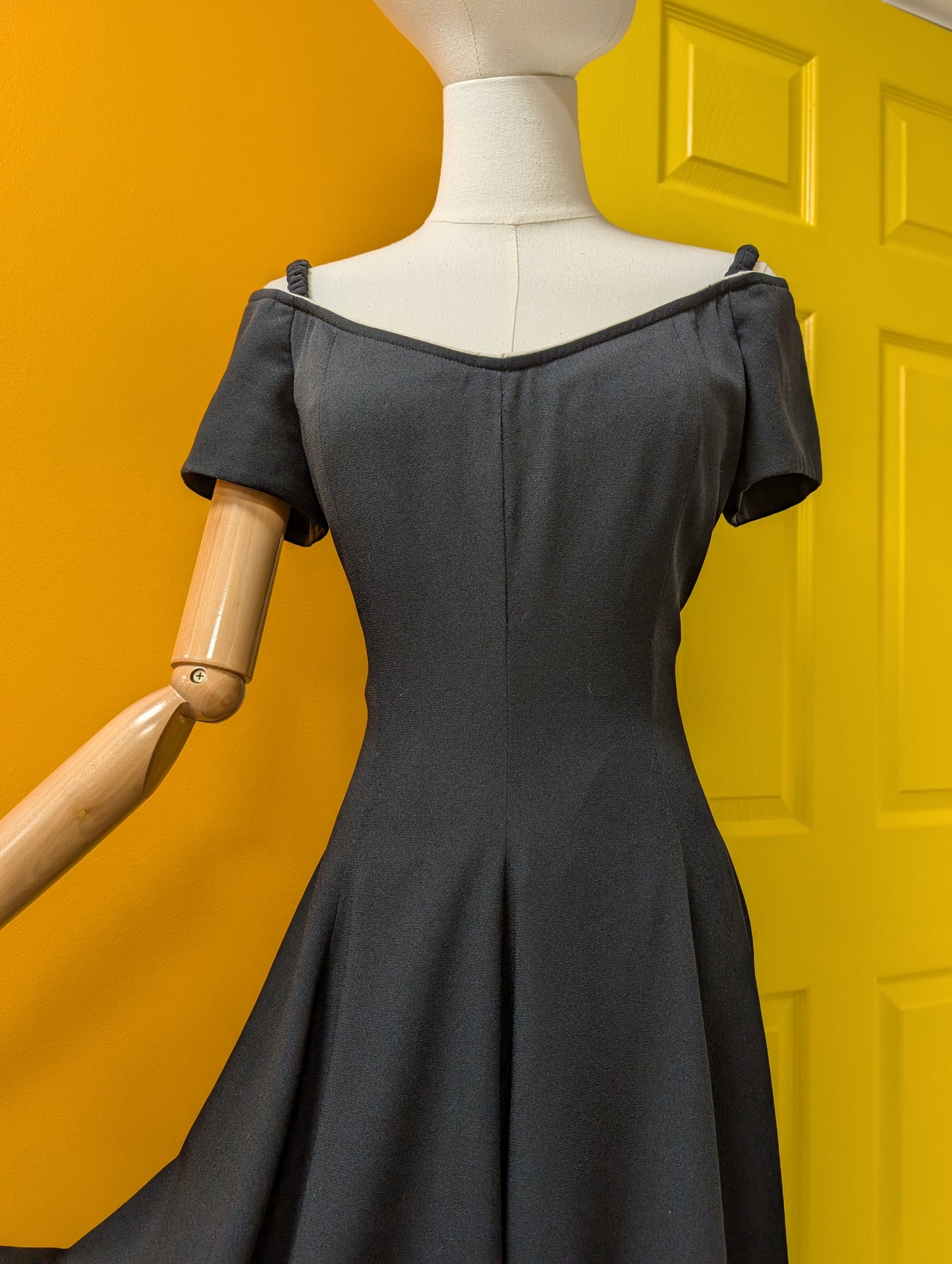 1990s Simon Ellis black dress - 10