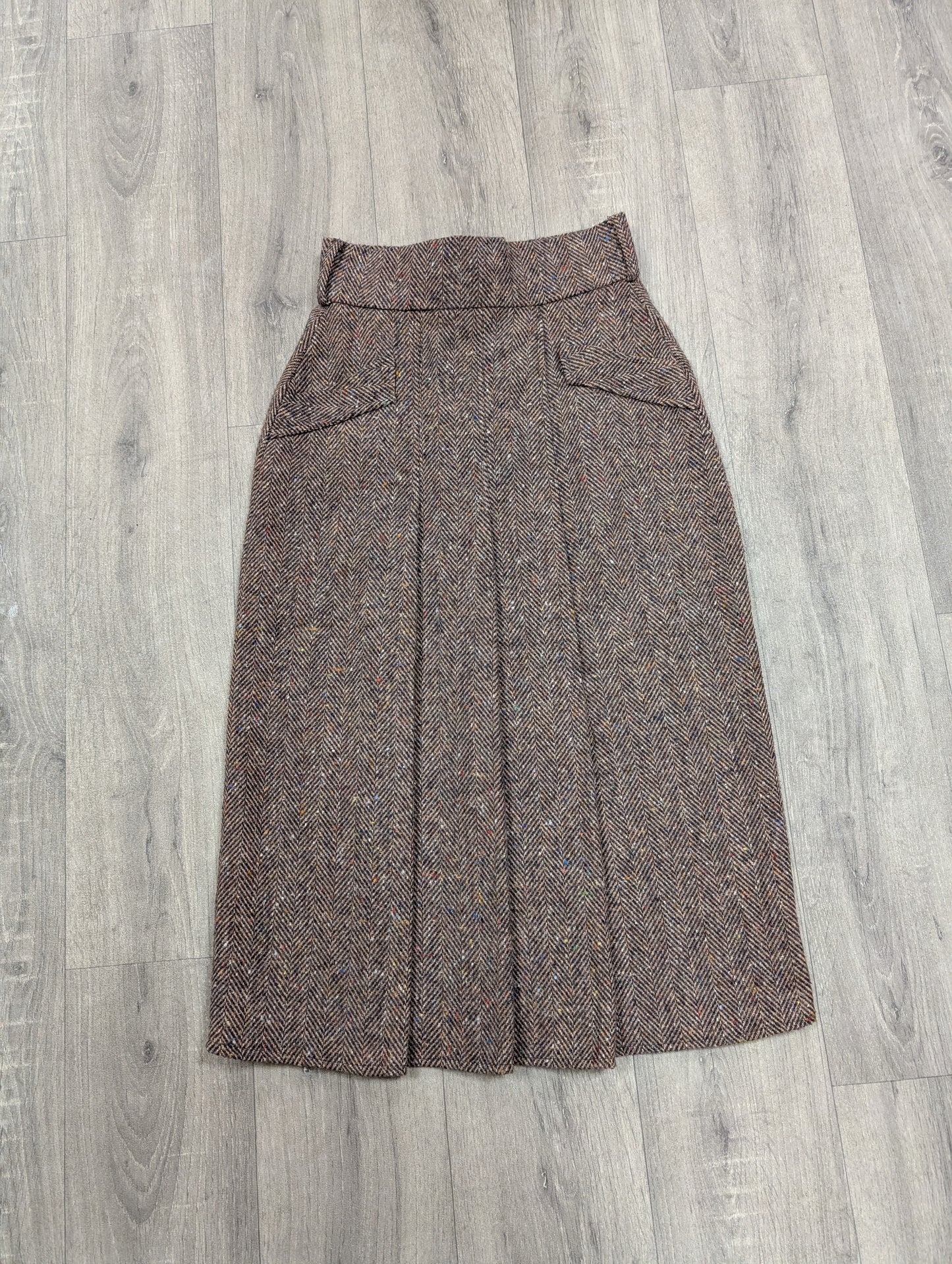 1970s wool blend skirt - 26" waist