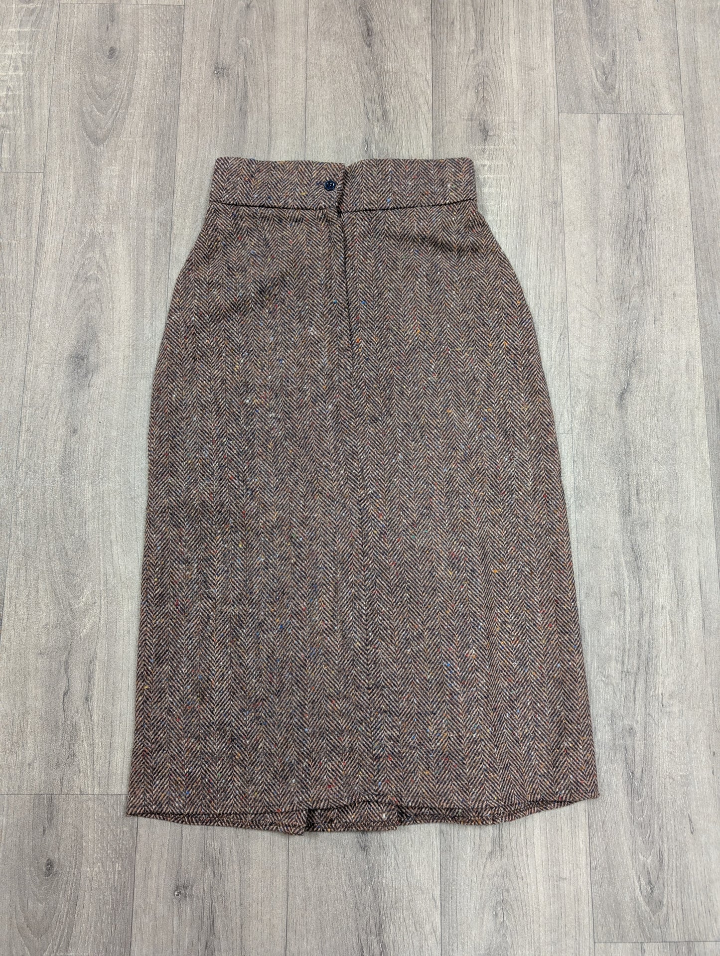 1970s wool blend skirt - 26" waist