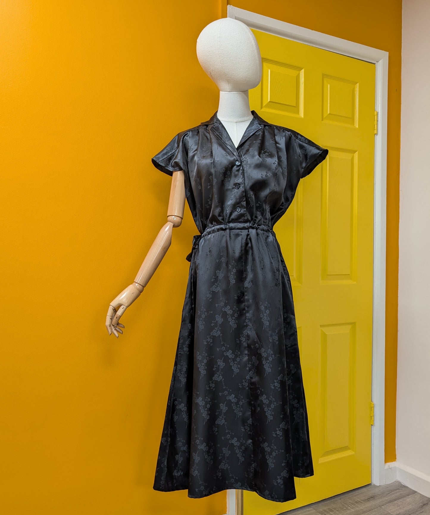 1970s Genebarrie black dress - M