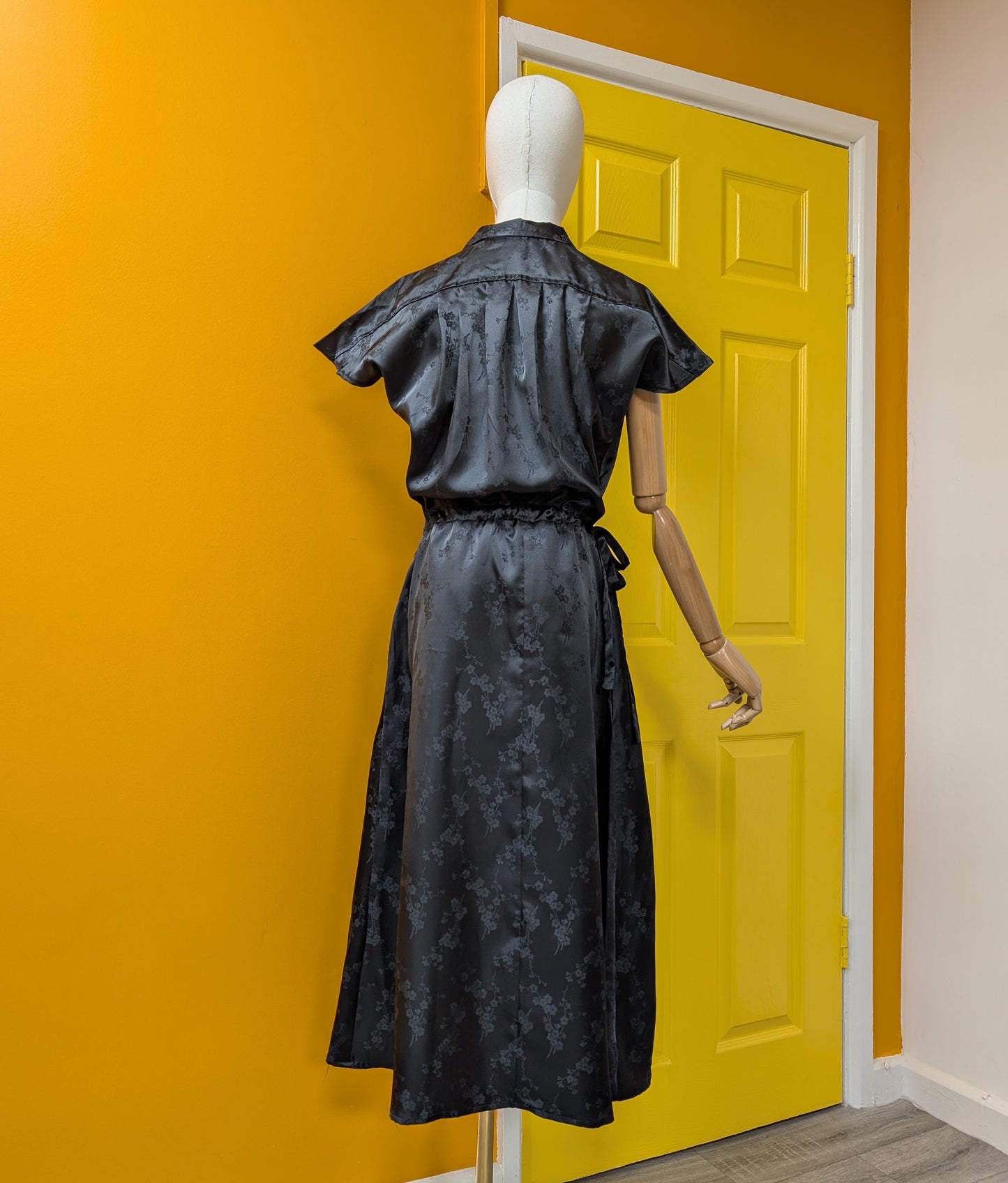 1970s Genebarrie black dress - M