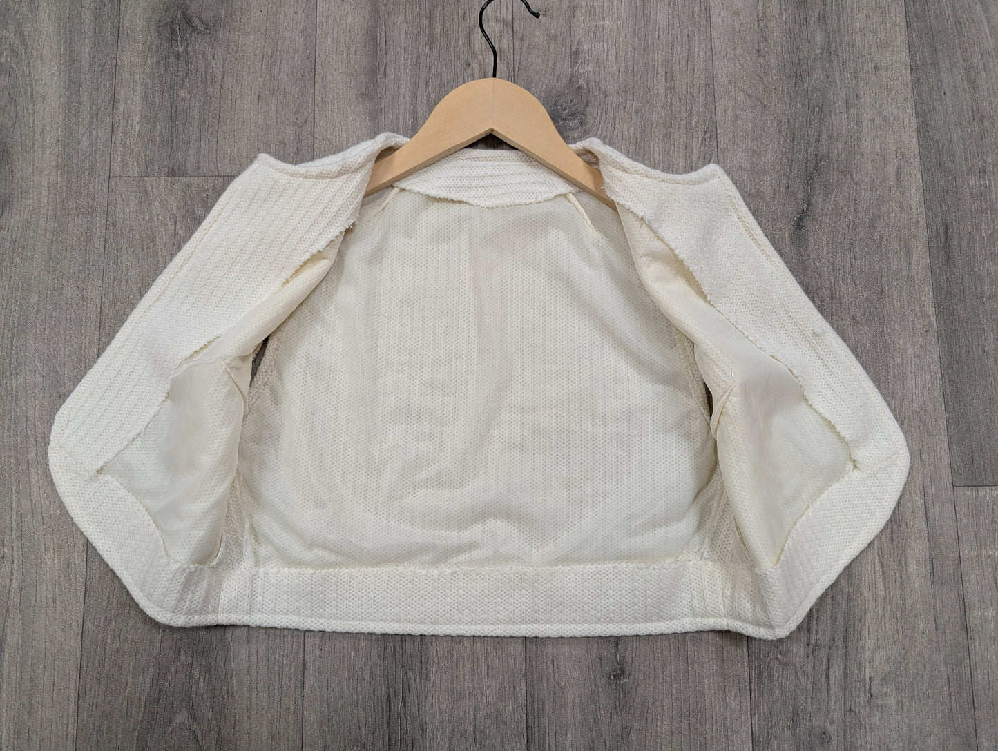 1970s white skirt and waistcoat - XXS 23"W