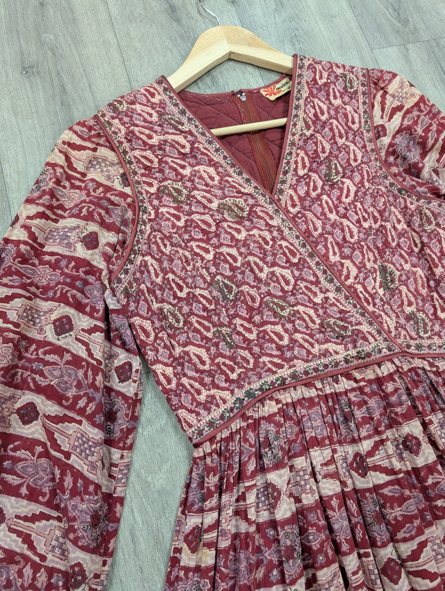 Gorgeous 1970s Phool Indian cotton dress - Size 6/8