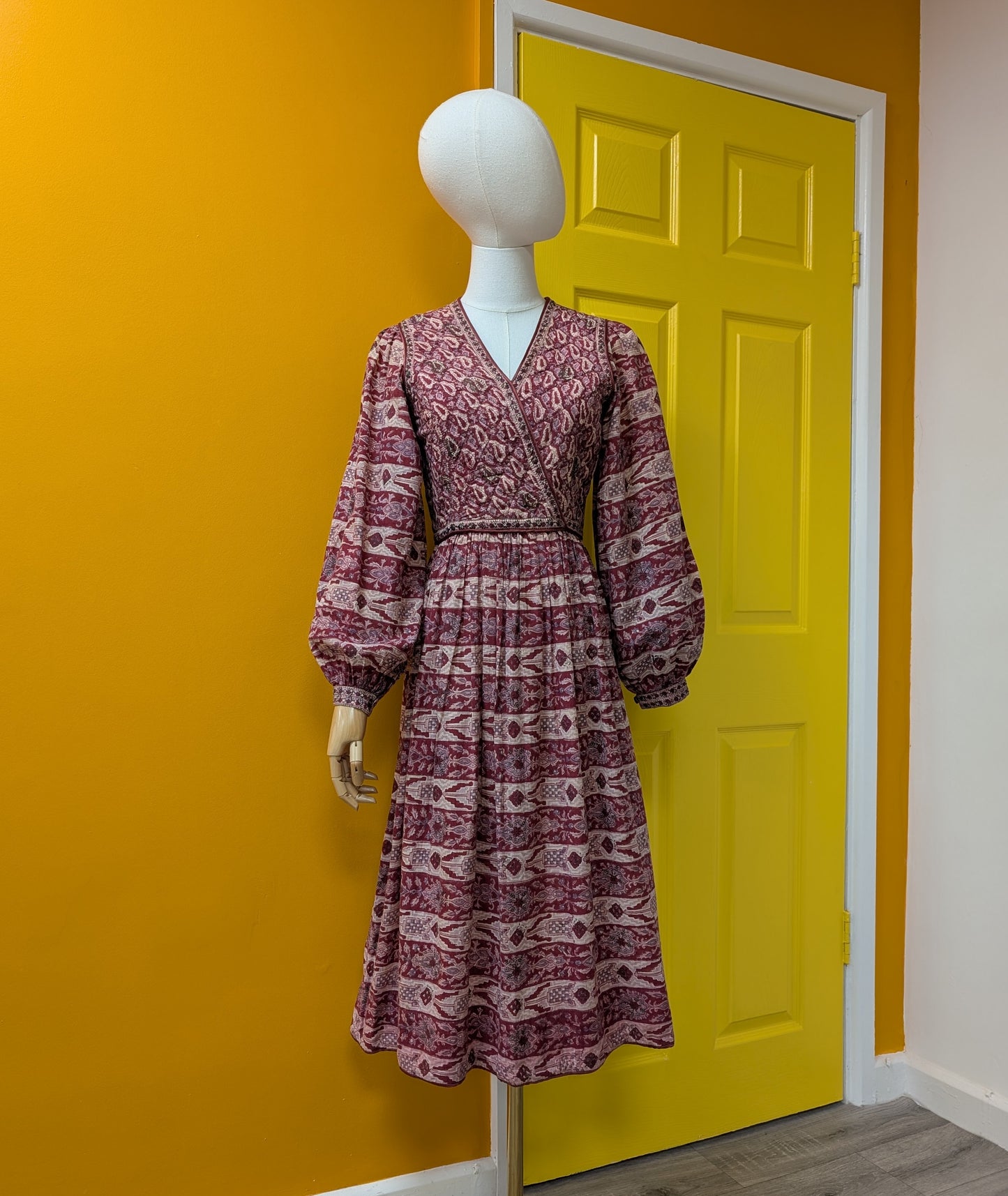 Gorgeous 1970s Phool Indian cotton dress - Size 6/8