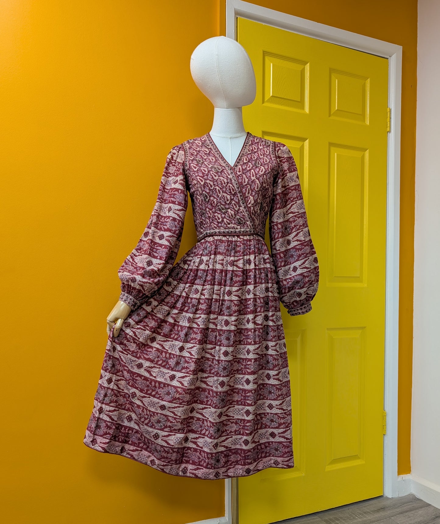 Gorgeous 1970s Phool Indian cotton dress - Size 6/8