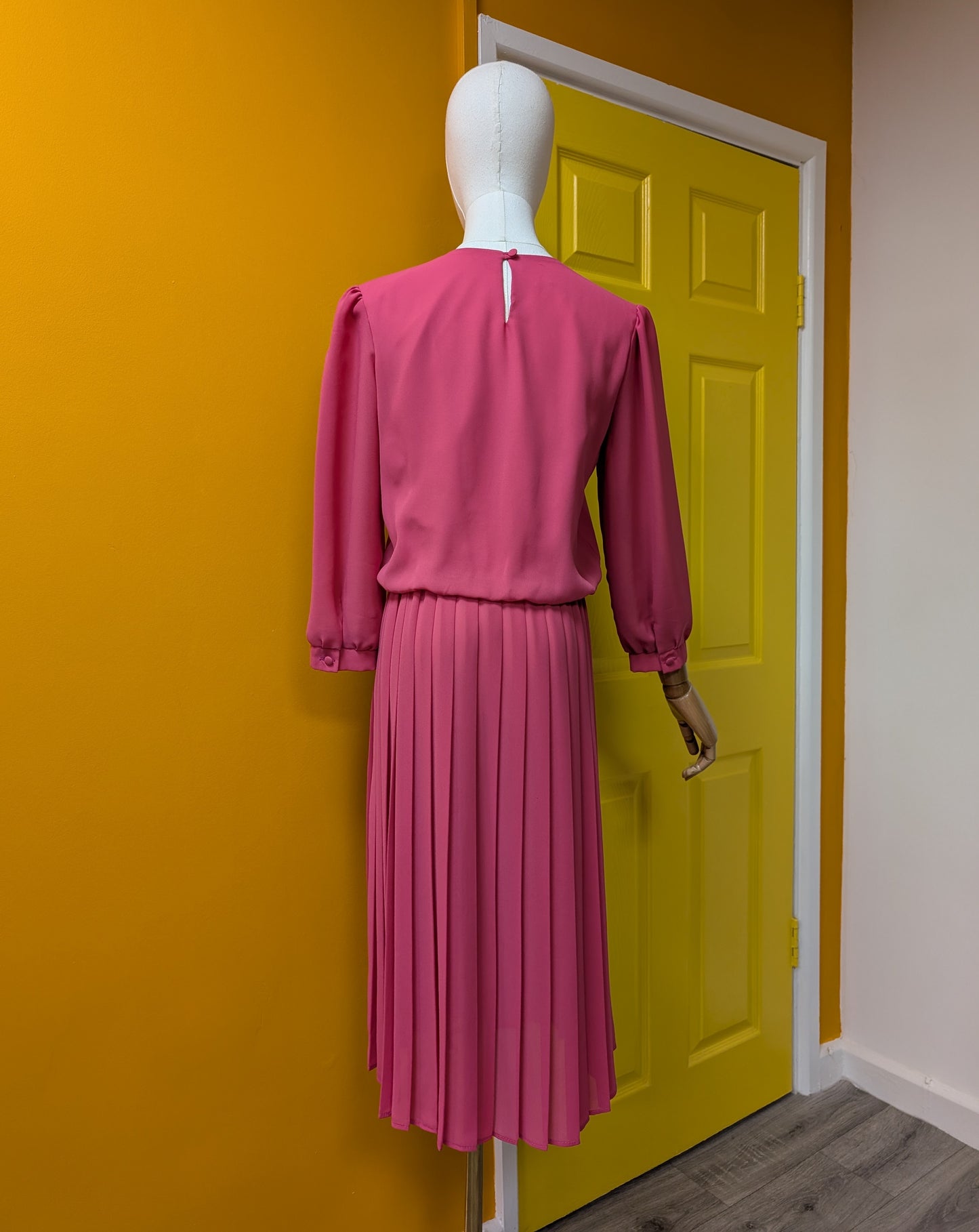 1980s pink dress - XS/S