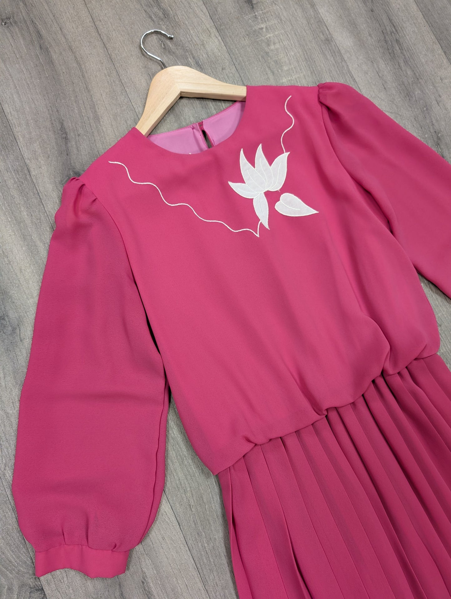 1980s pink dress - XS/S