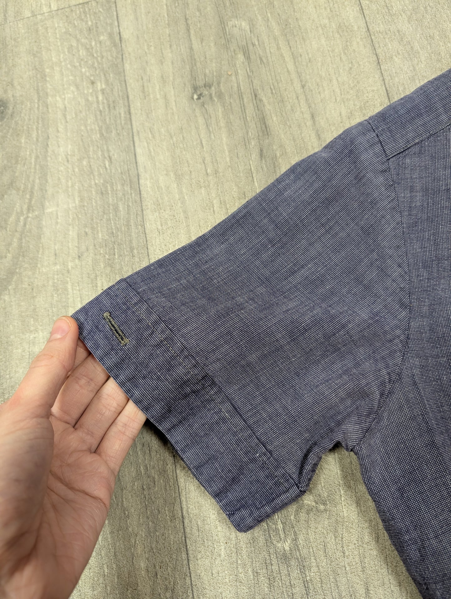 1940s Dutch chambray selvedge workwear dress nurse uniform - Size 8