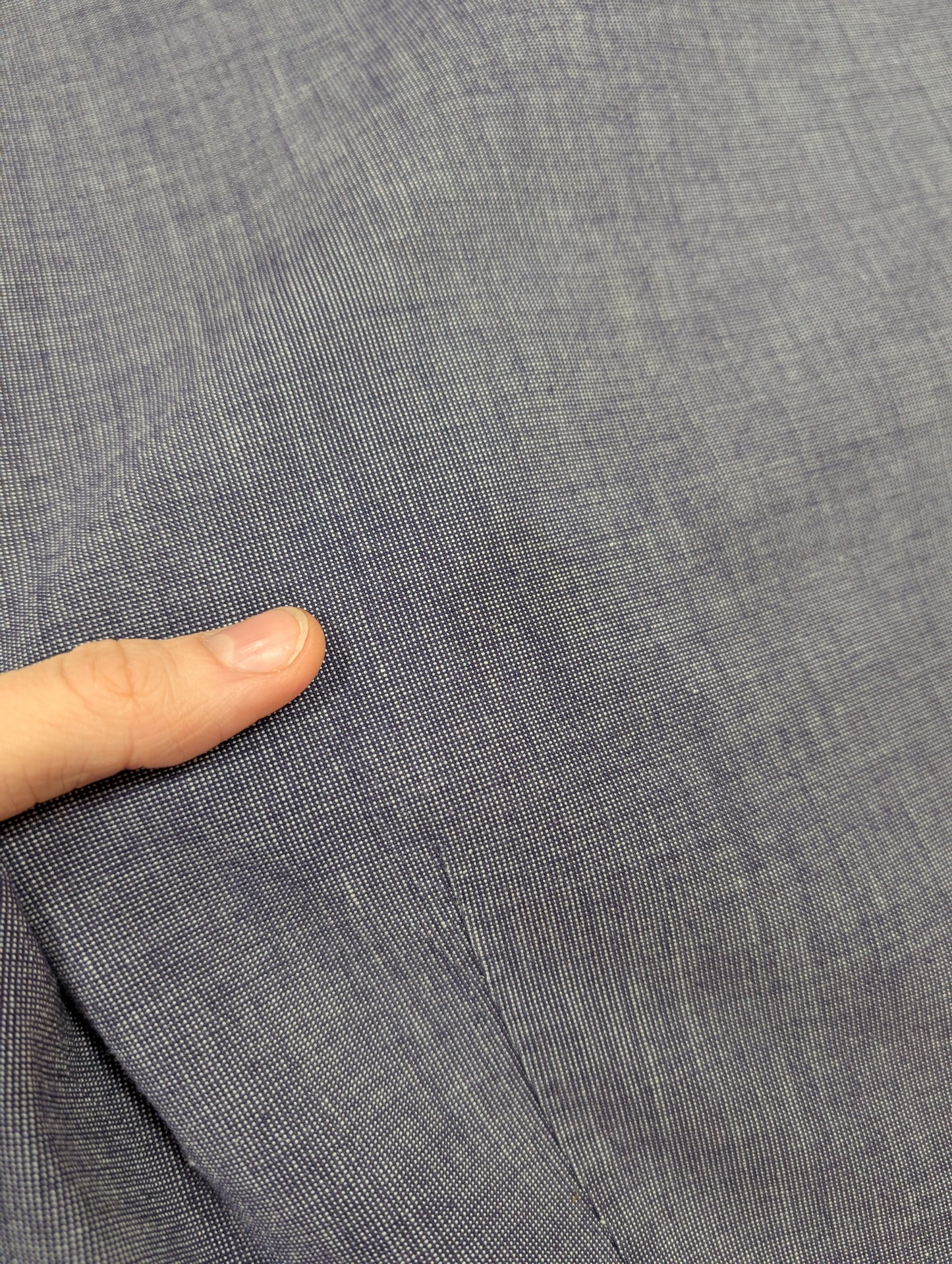 1940s Dutch chambray selvedge workwear dress nurse uniform - Size 8