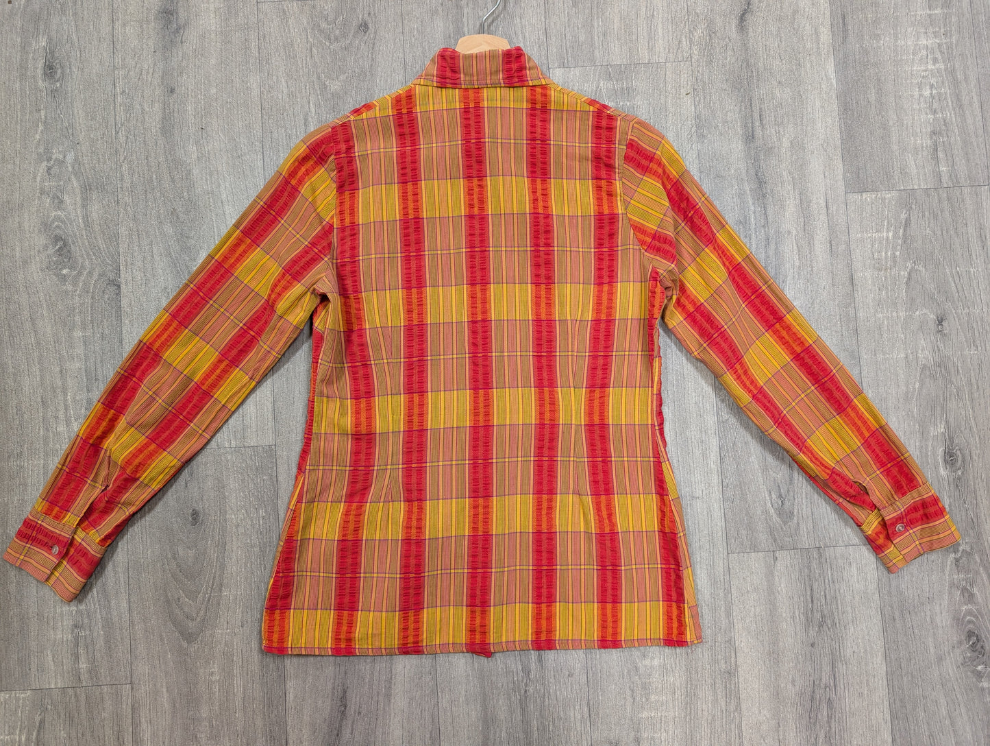 60s/70s Lavinia cotton check shirt - XS/S