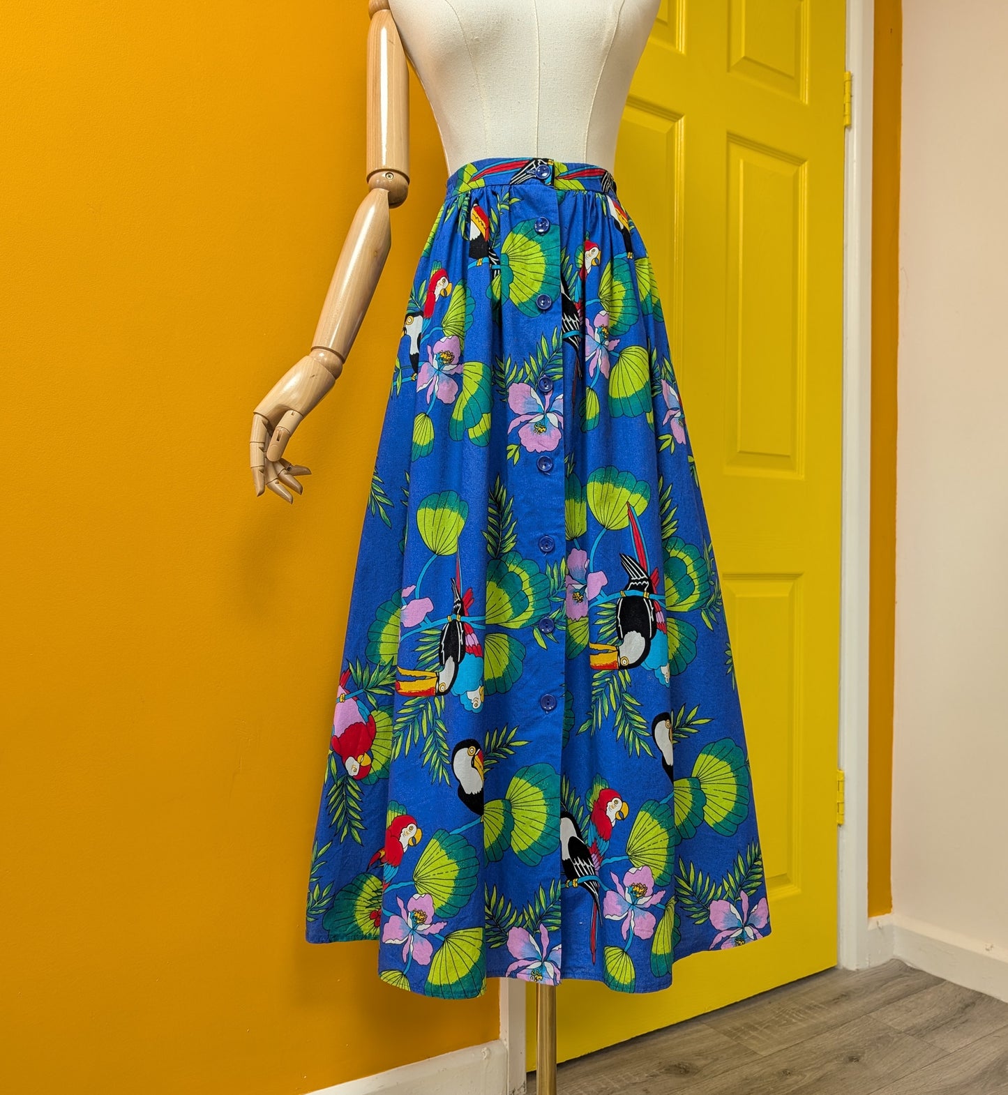 1980s Nightingales cotton skirt - XS