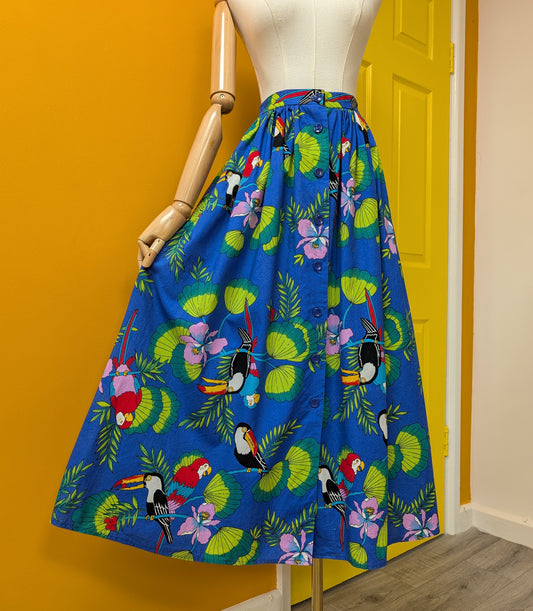 1980s Nightingales cotton skirt - XS