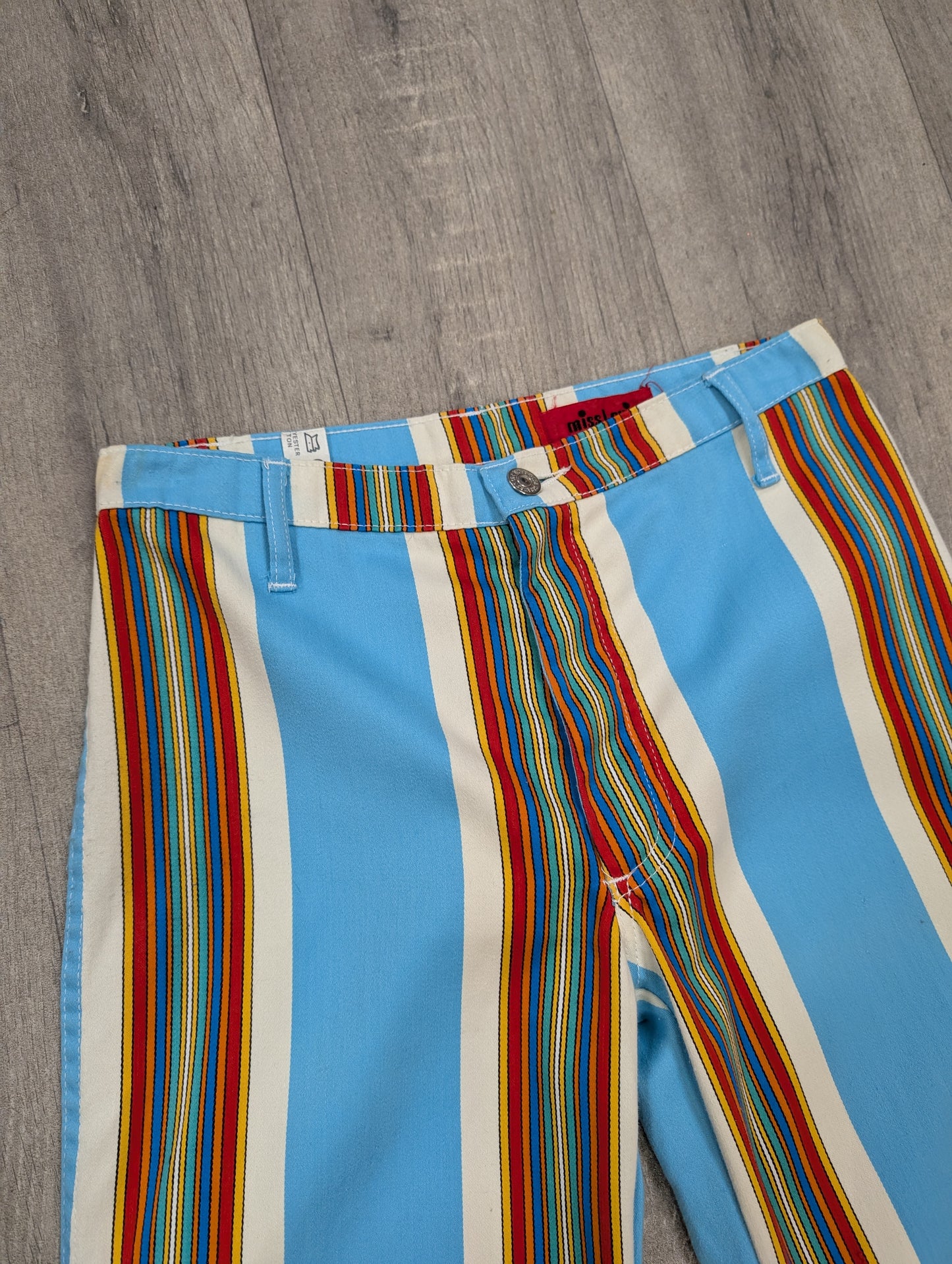 1970s Miss Levi's striped flares - XS