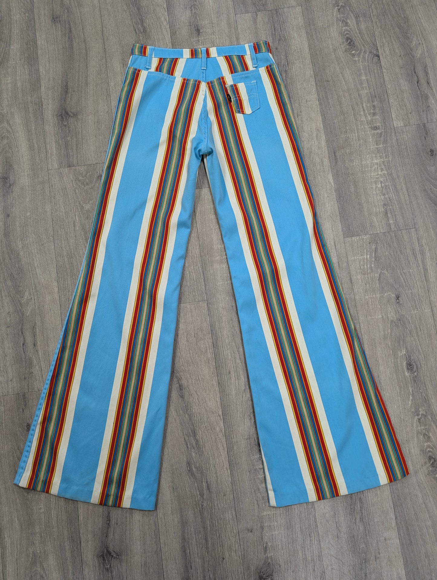 1970s Miss Levi's striped flares - XS