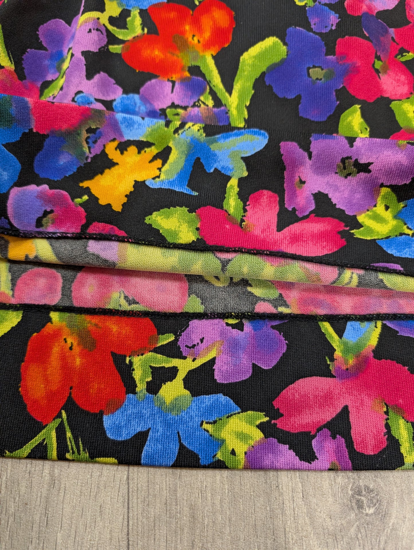 Gorgeous 1970s Goldworm colourful floral maxi dress