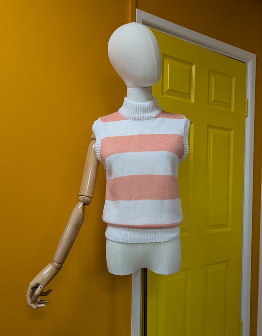 1980s striped acrylic knit