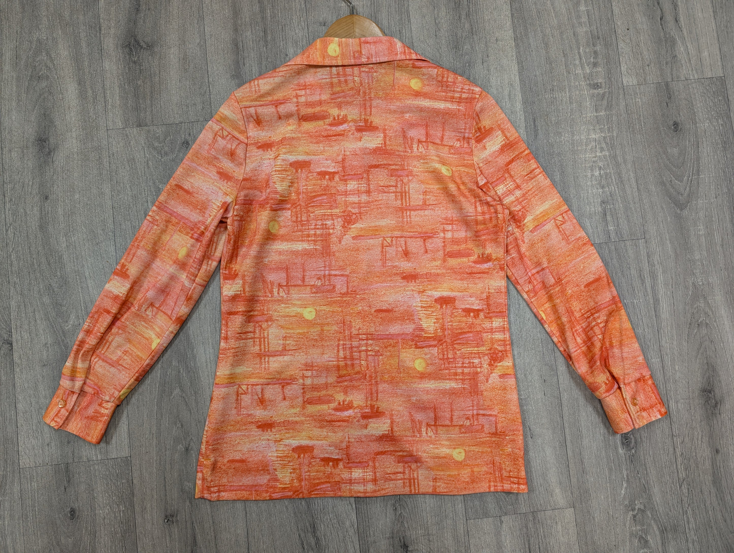 1970s Country Miss dagger collar shirt - S/M