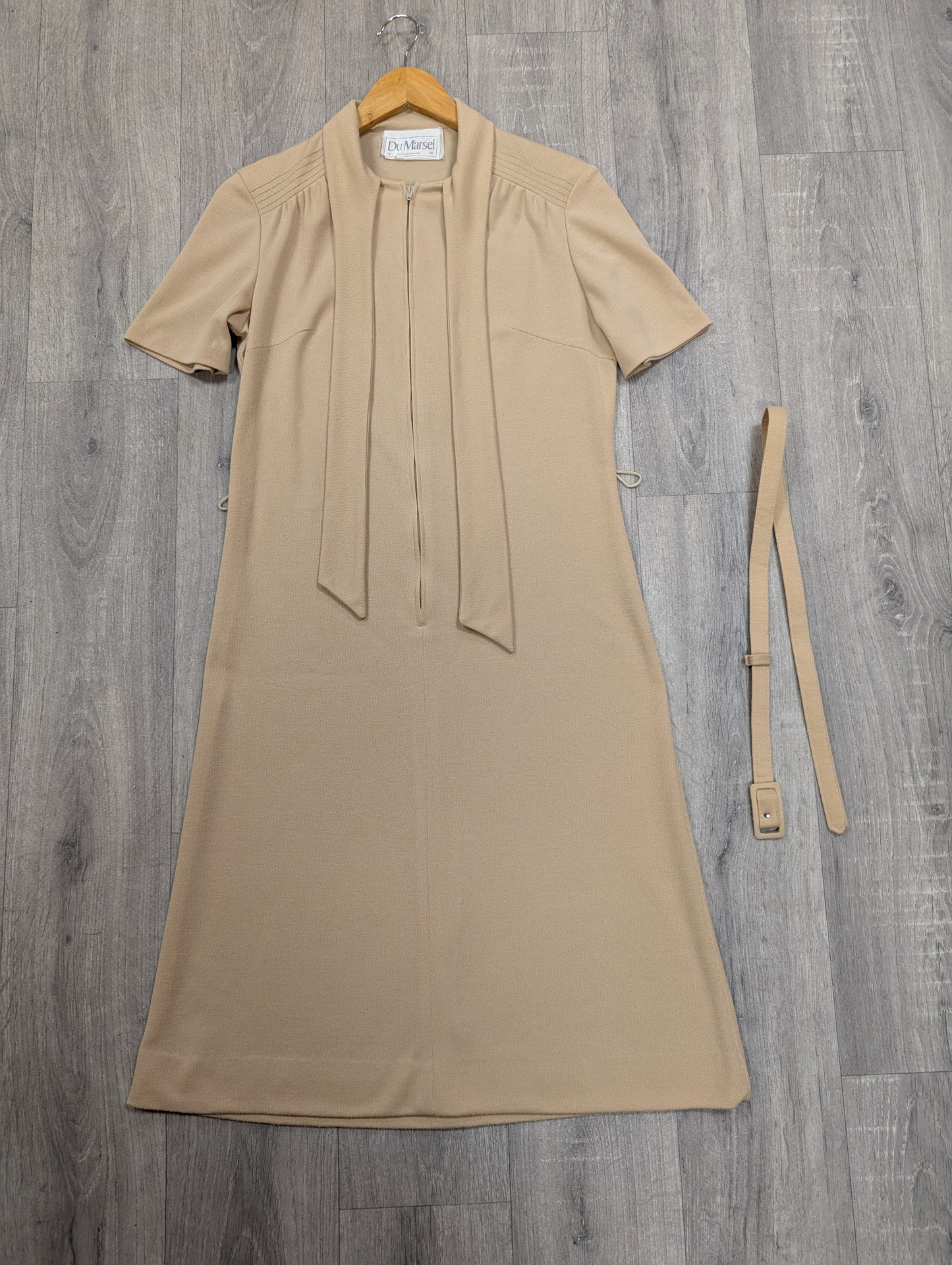 1970s Dumarsel dress and belt - S