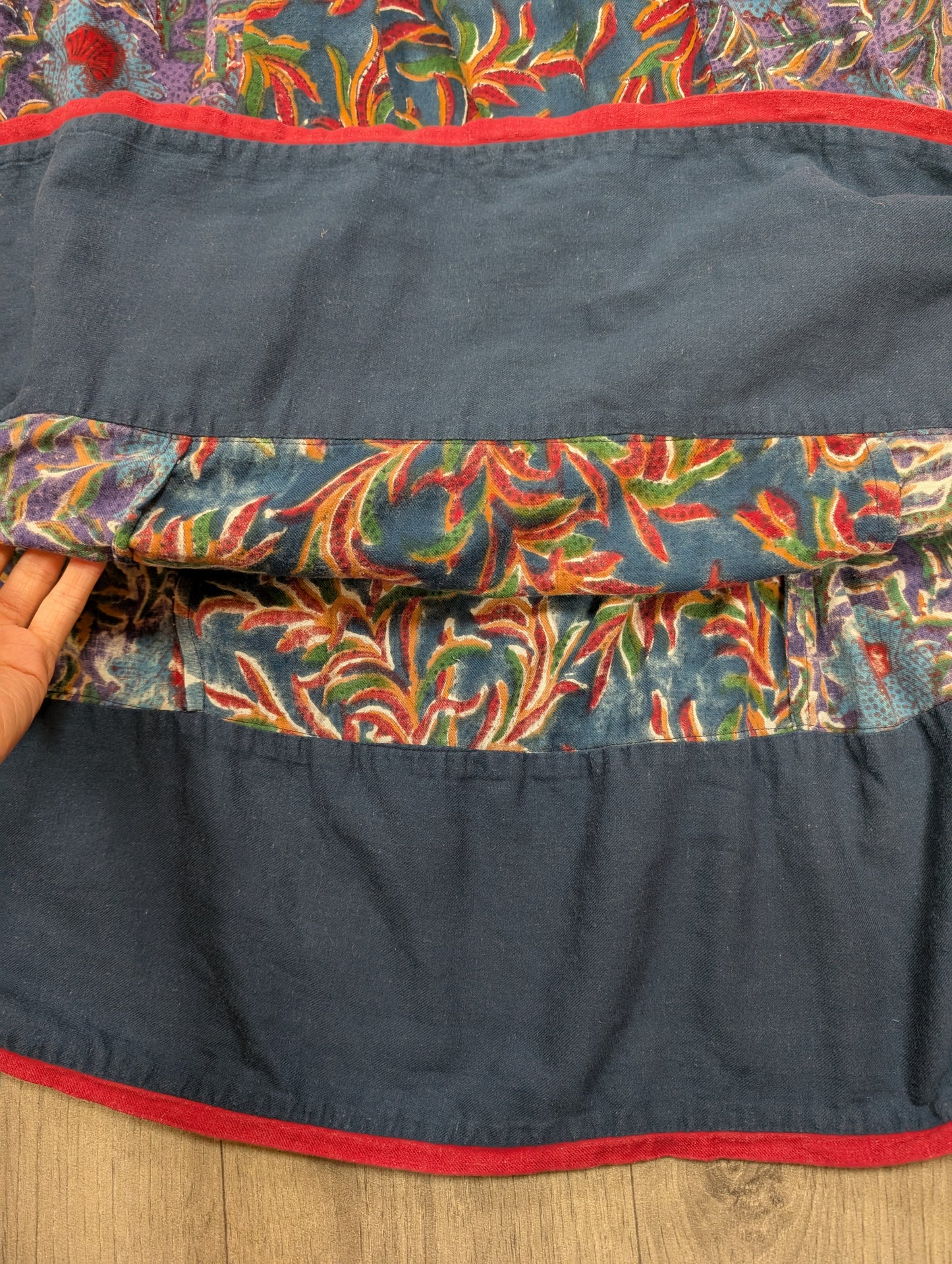 Gorgeous 1980s Anokhi Indian cotton skirt - XS