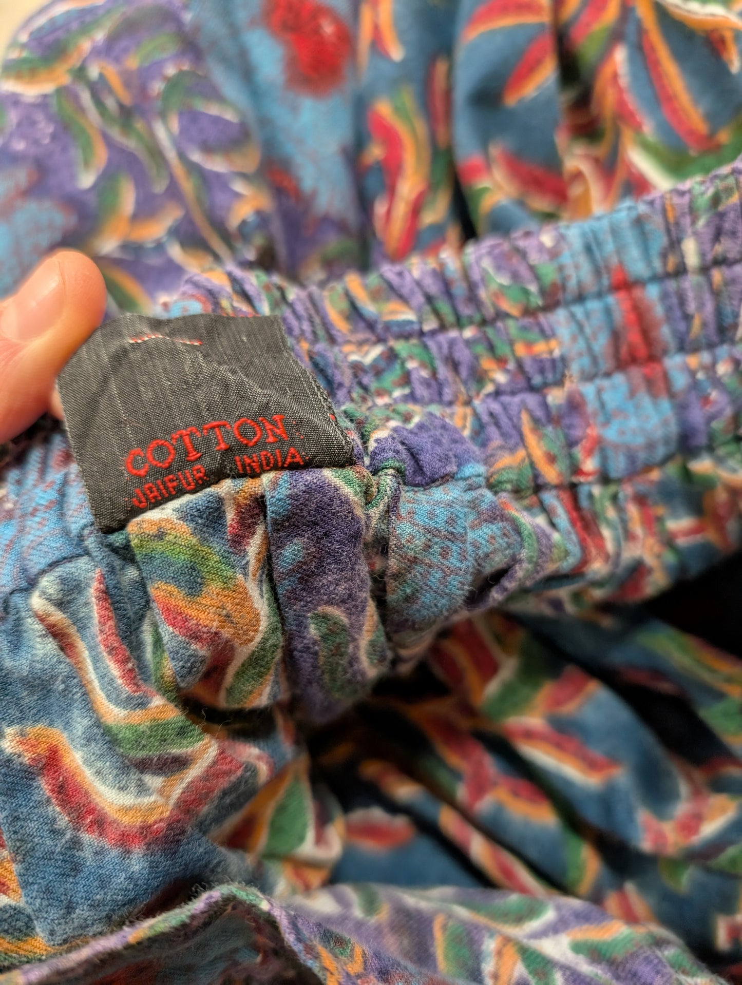 Gorgeous 1980s Anokhi Indian cotton skirt - XS
