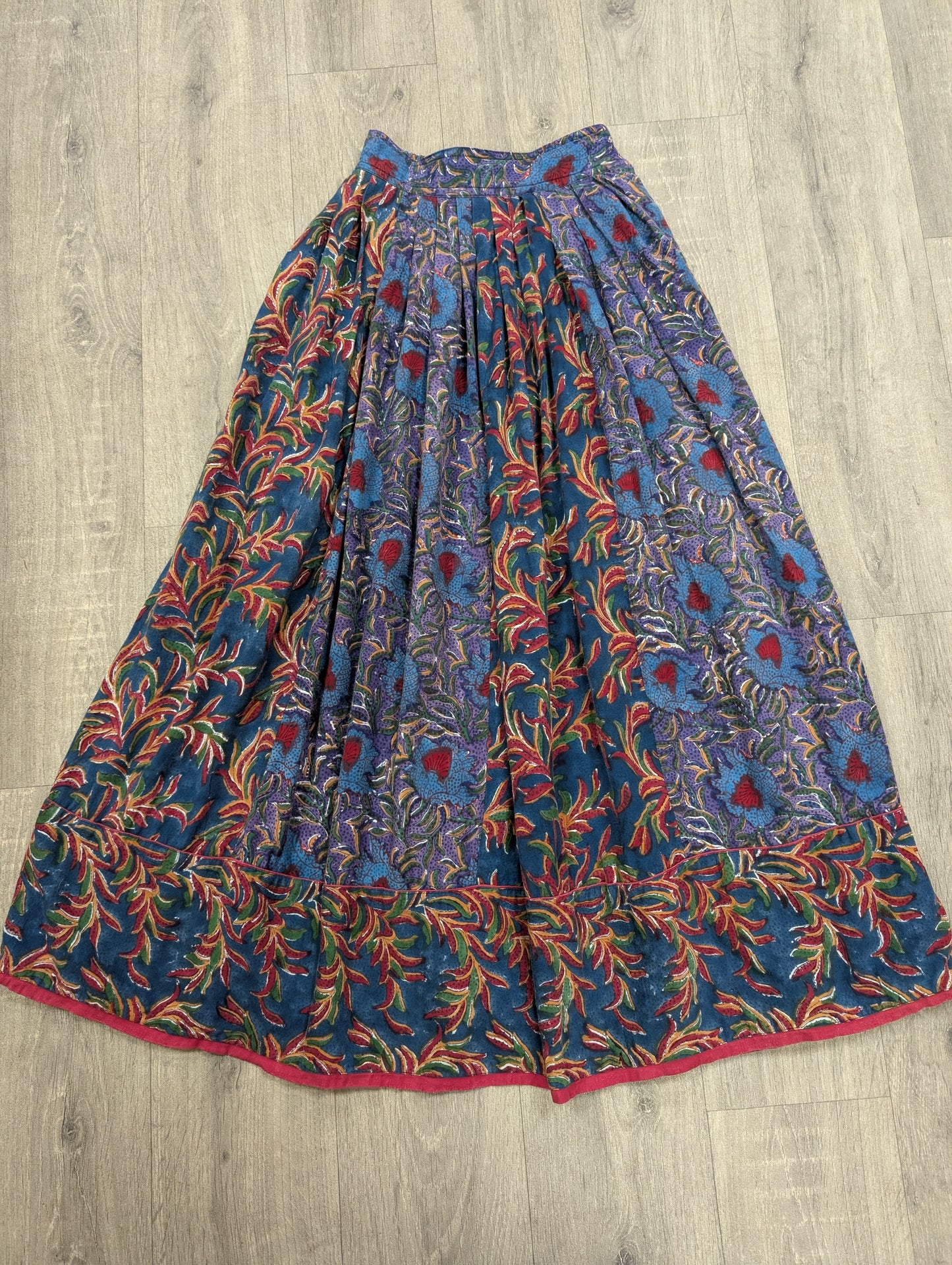 Gorgeous 1980s Anokhi Indian cotton skirt - XS