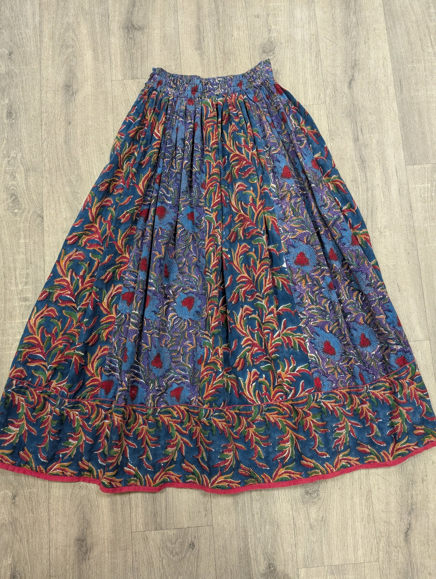 Gorgeous 1980s Anokhi Indian cotton skirt - XS