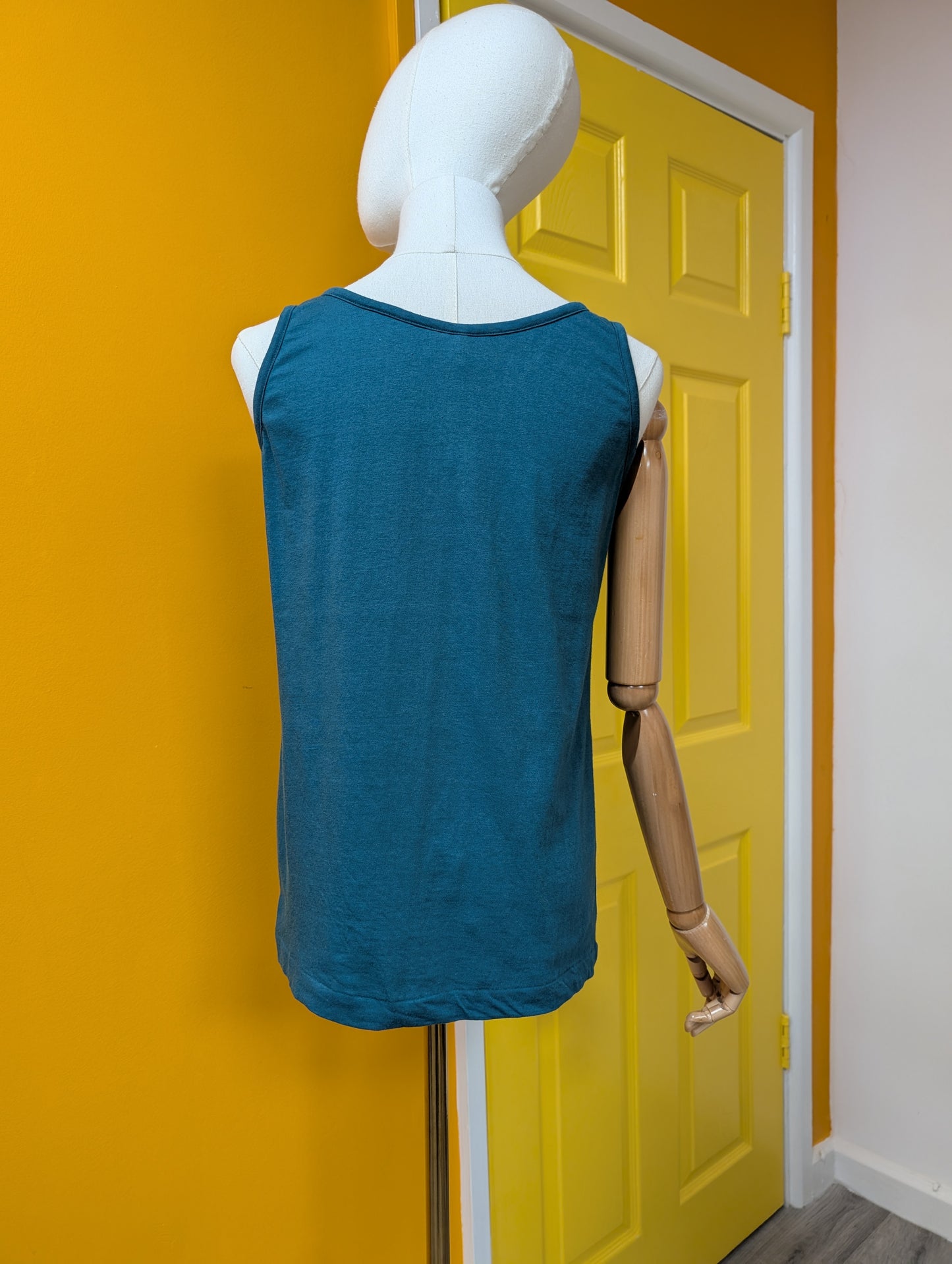 1980s Chelsea Girl green cotton vest