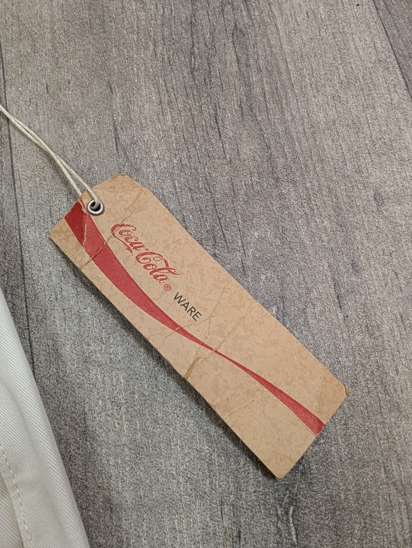 Deadstock Y2K Coca Cola white jeans - 26"W 31"L