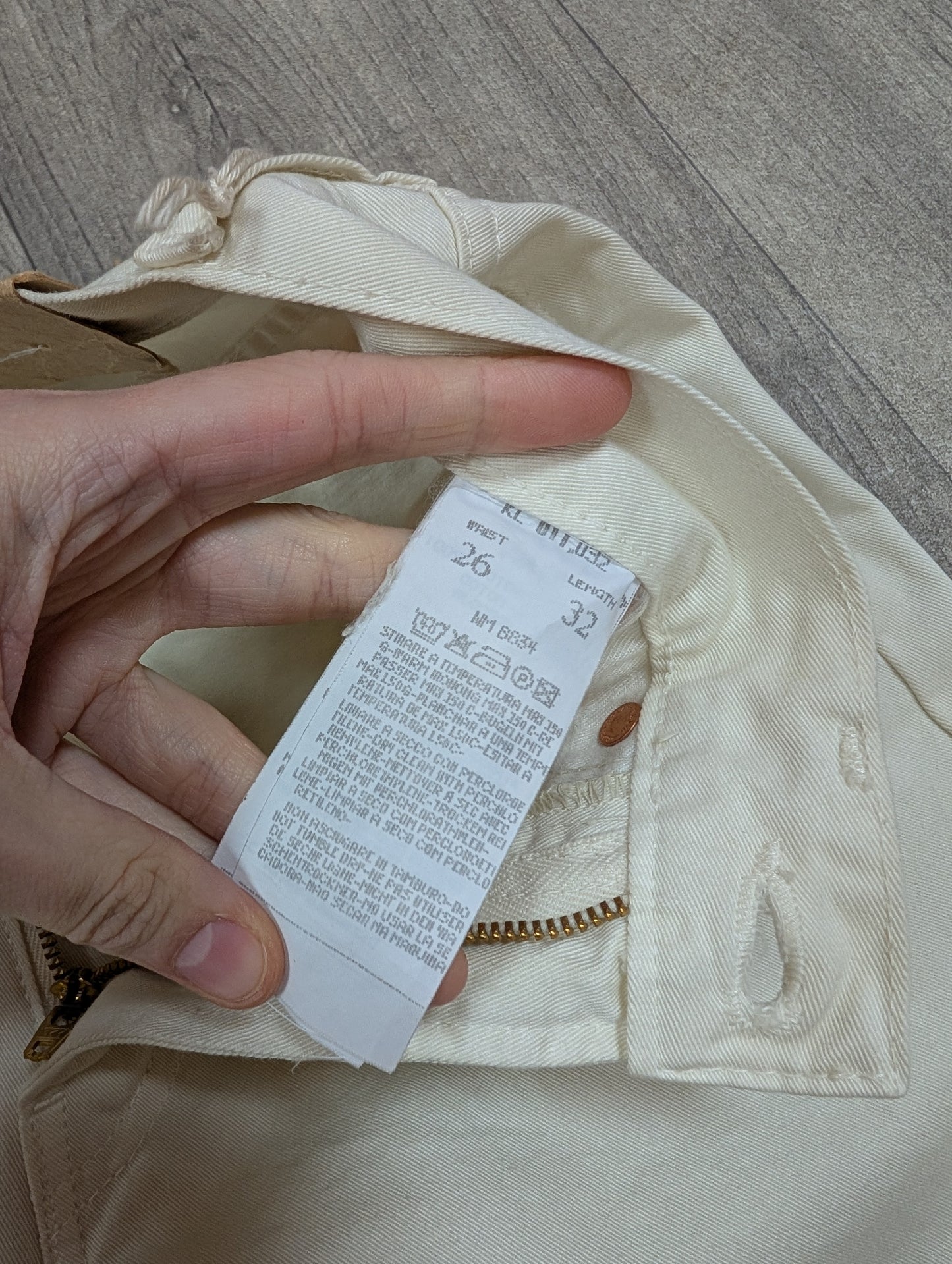 Deadstock Y2K Coca Cola white jeans - 26"W 31"L