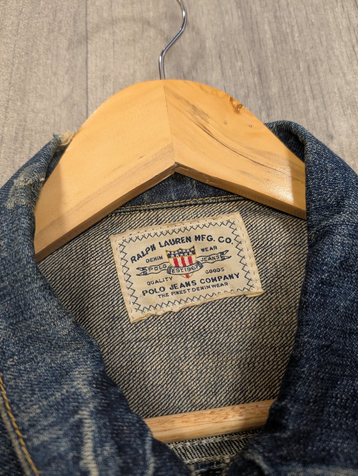 Ralph Lauren Polo Jeans USA flag denim jacket