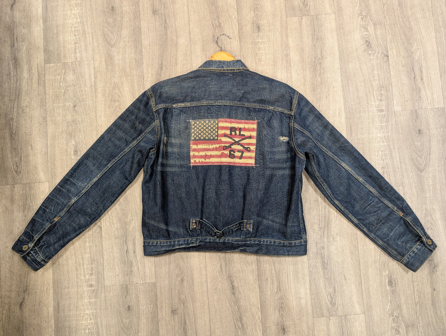 Ralph Lauren Polo Jeans USA flag denim jacket