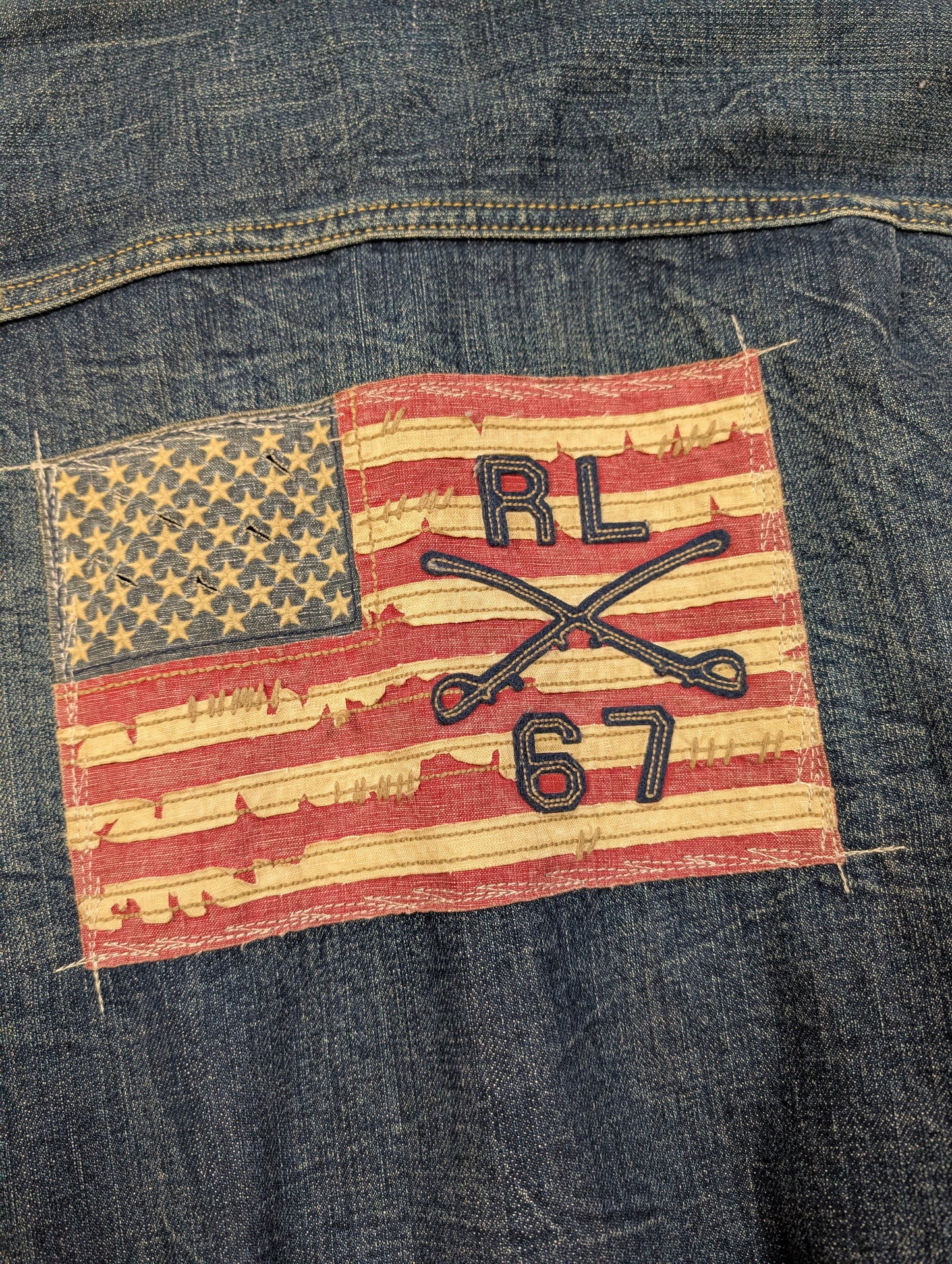 Ralph Lauren Polo Jeans USA flag denim jacket