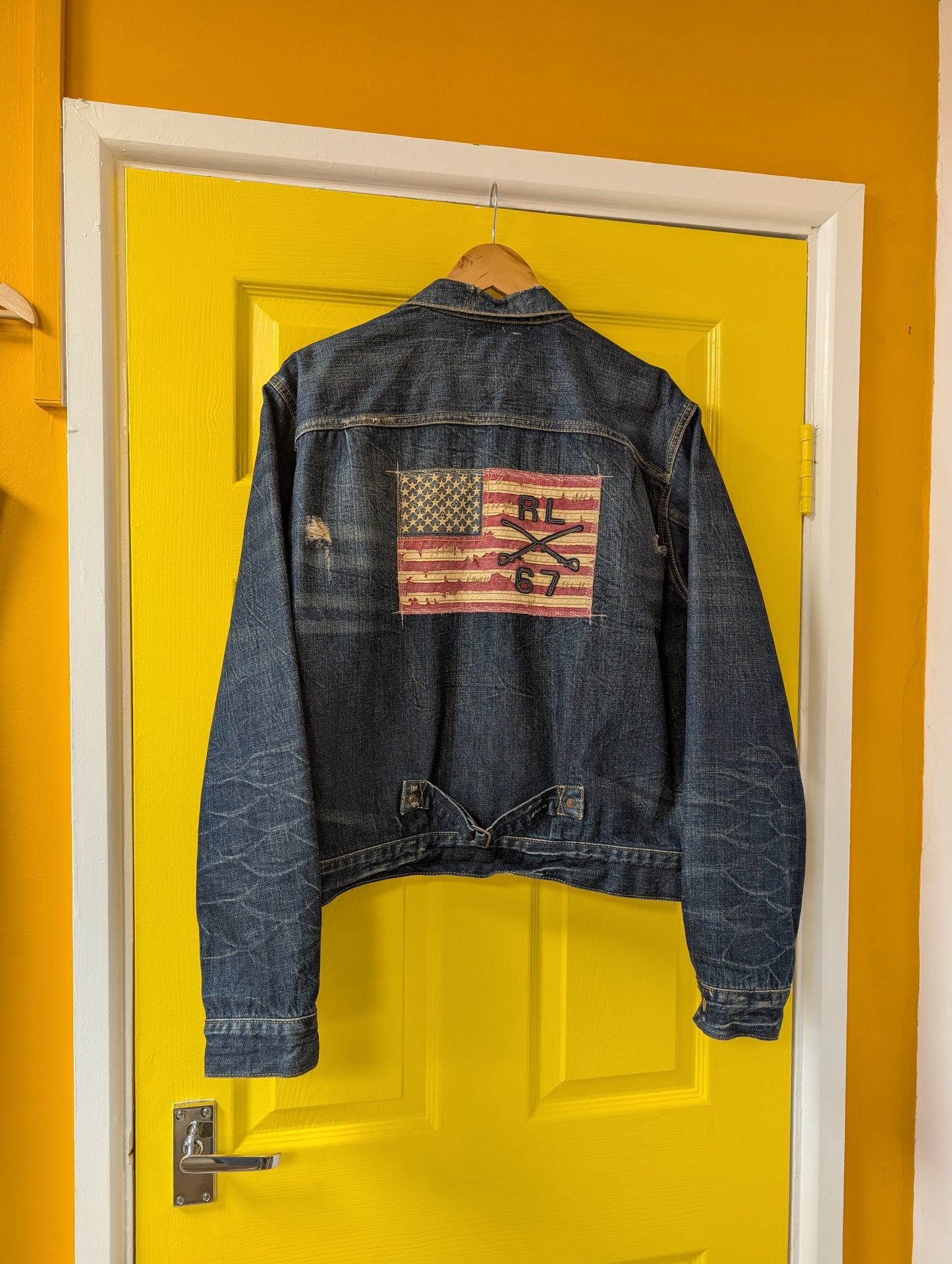 Ralph Lauren Polo Jeans USA flag denim jacket