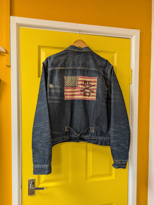 Ralph Lauren Polo Jeans USA flag denim jacket