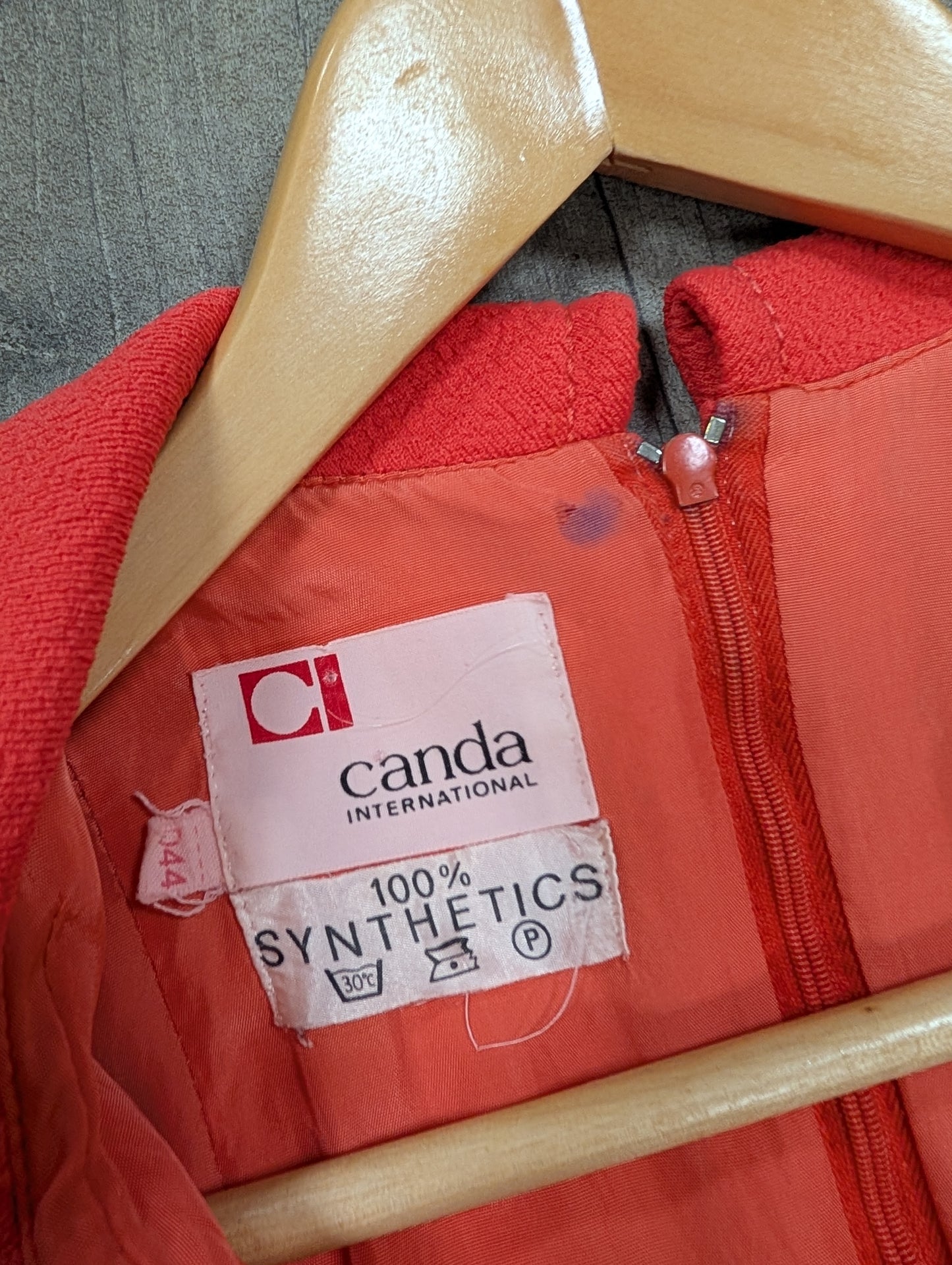 1970s Canda dress with epic collar - Size 12/14