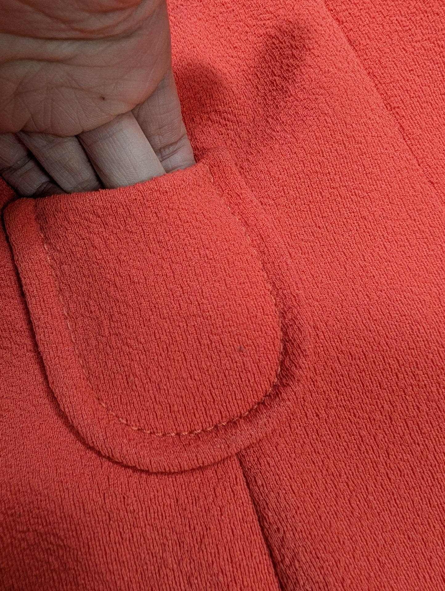 1970s Canda dress with epic collar - Size 12/14