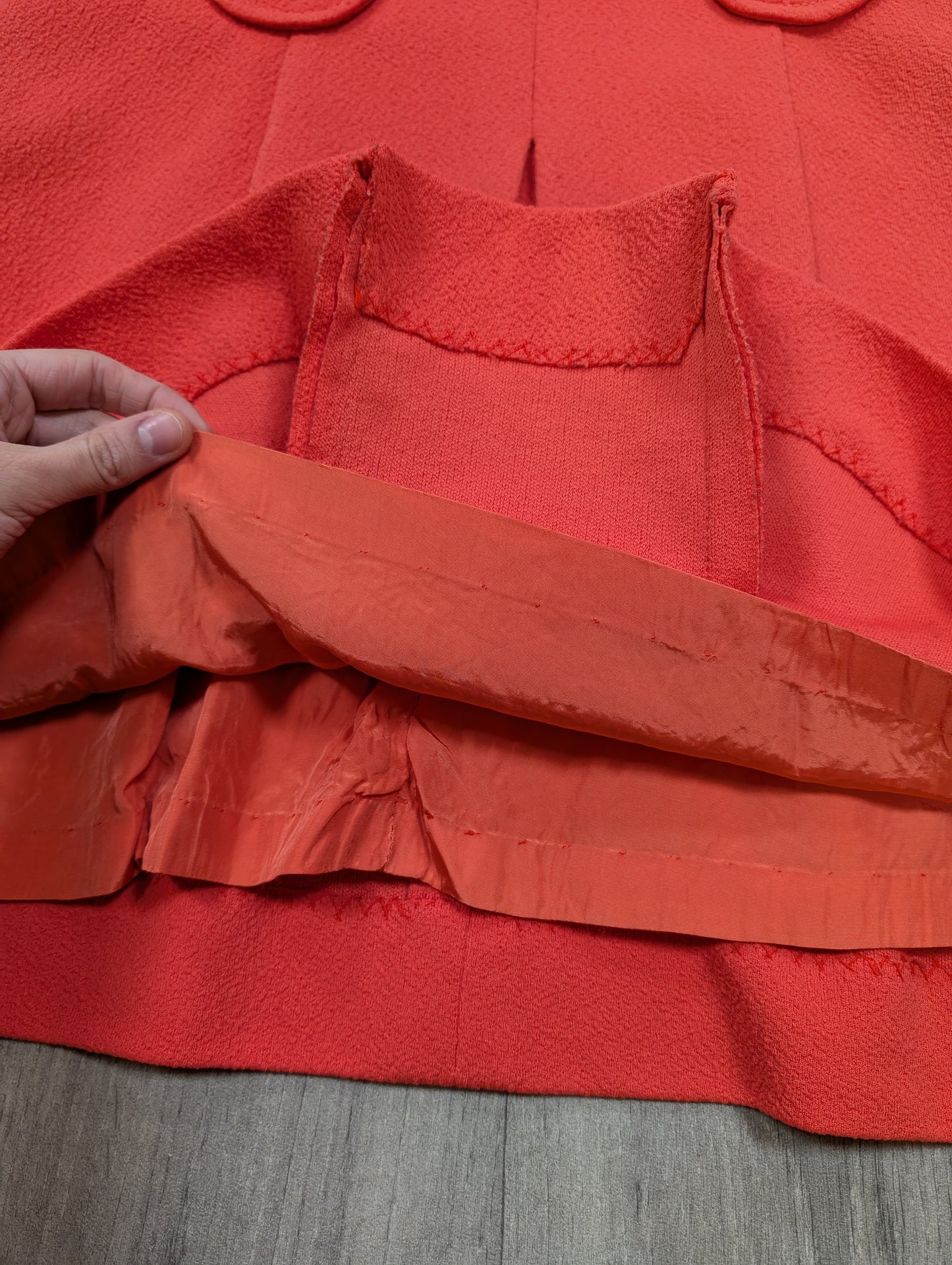 1970s Canda dress with epic collar - Size 12/14